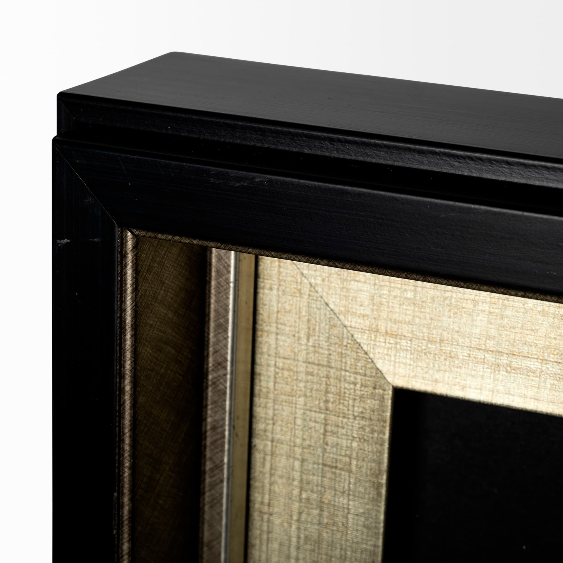 Halo II (Black) by Studio M a handmade Original Framed Artwork under Glass — product photograph