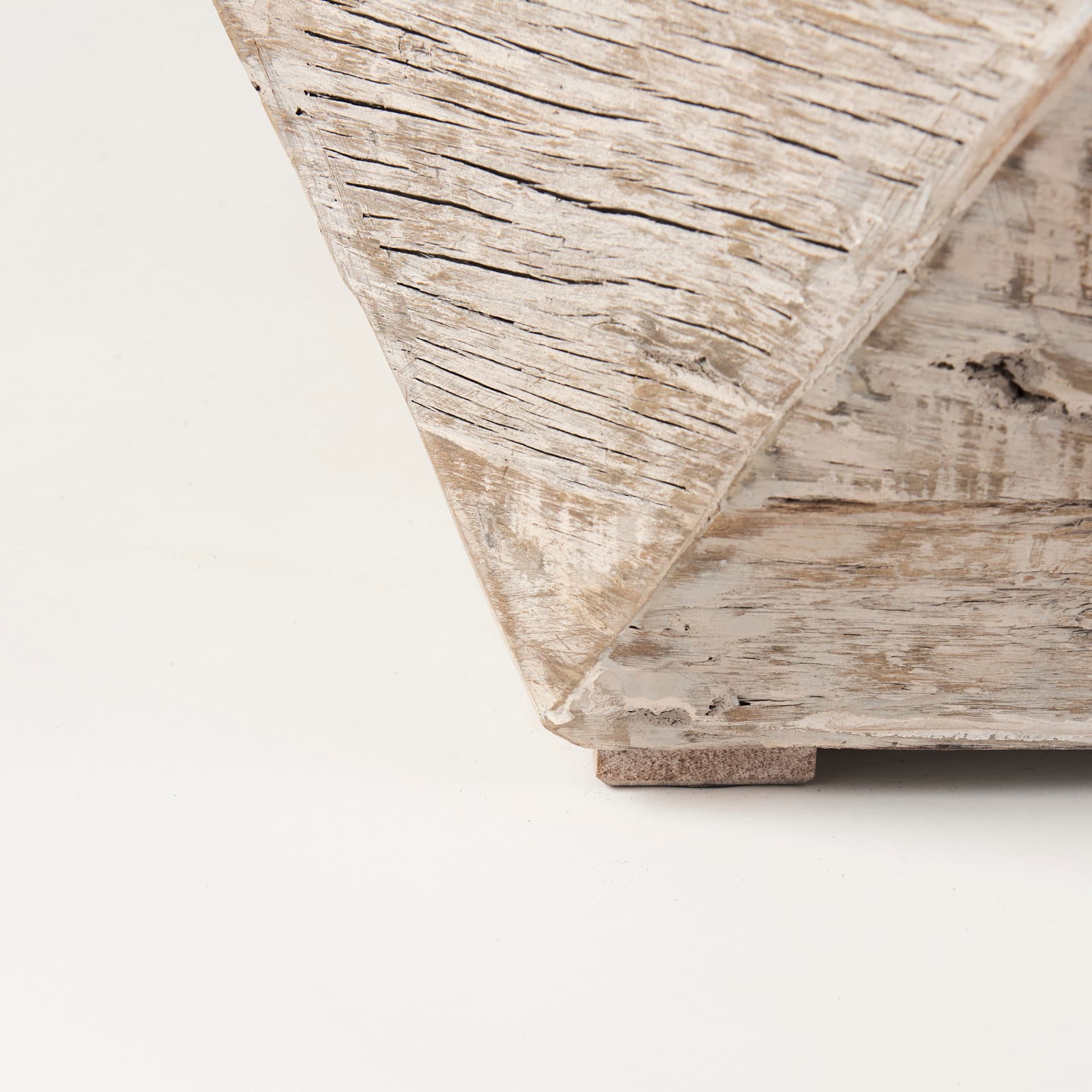 Esagono Octagonal Reclaimed Wood Coffee Table w/ Storage — product photograph