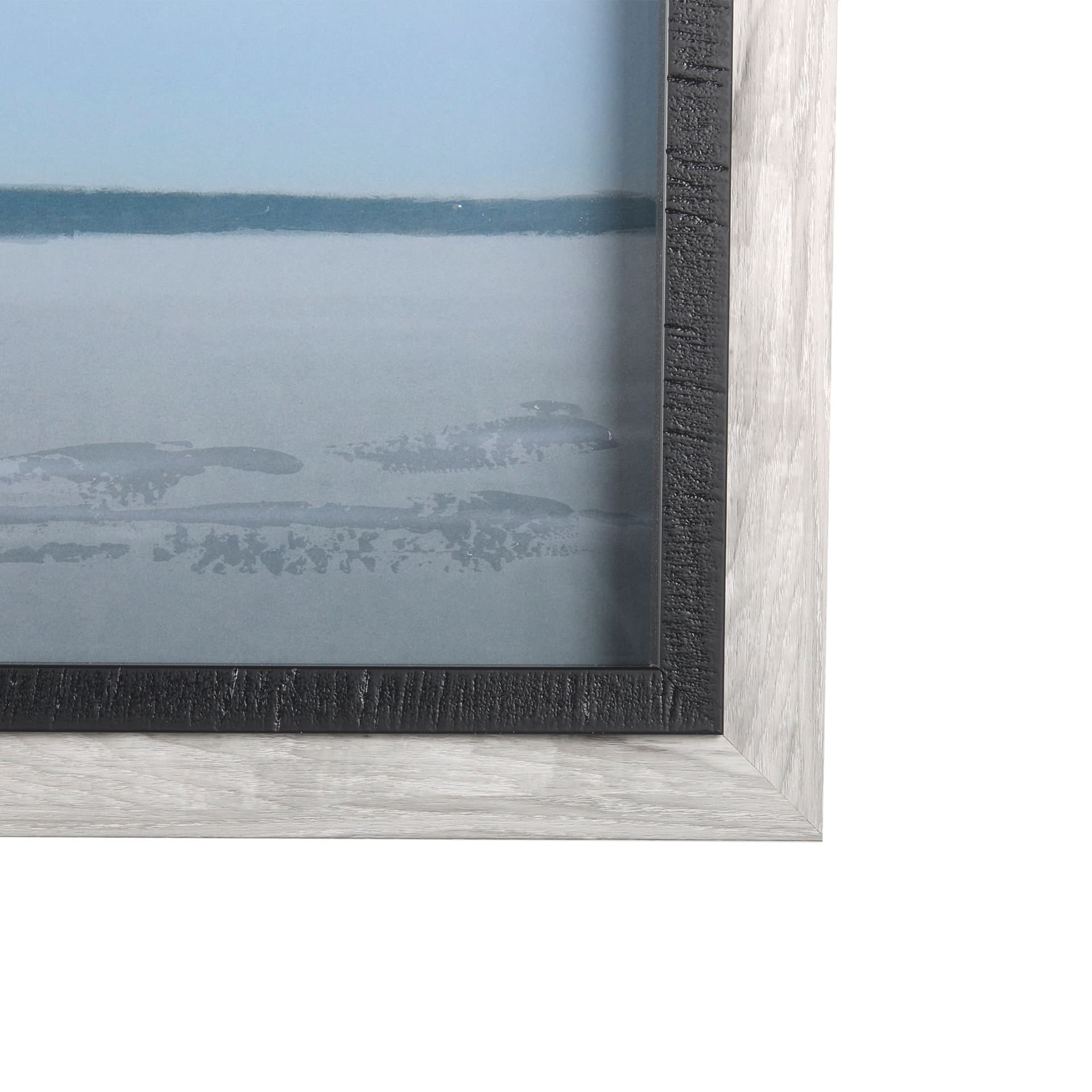 Point Roberts by Mercana Studio a Hand Embellished Textured Framed Photo Art Print Matted under Glas — product photograph