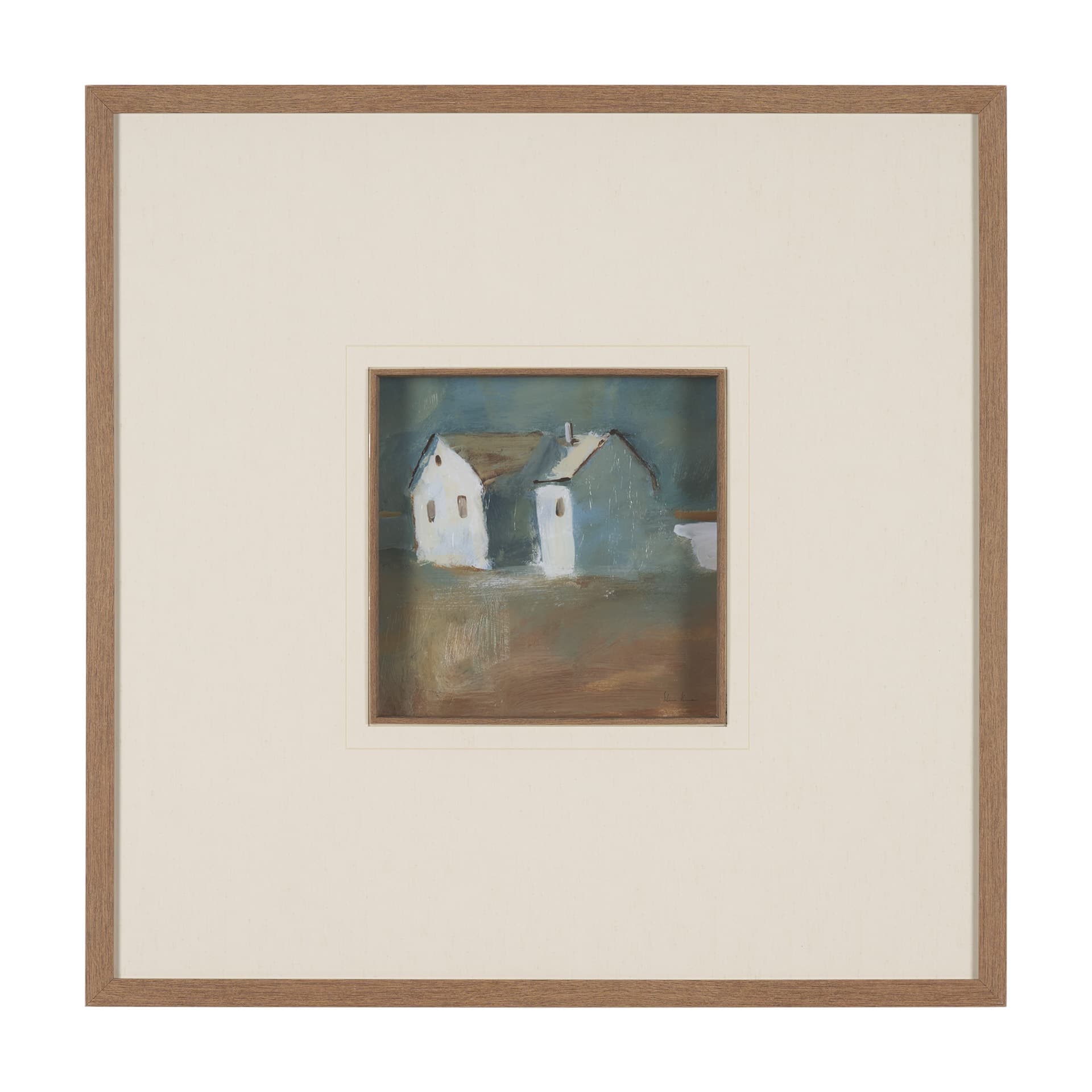 Structured View II by Mercana Studio a Hand Embellished Framed Art Print Matted under Glass — product photograph