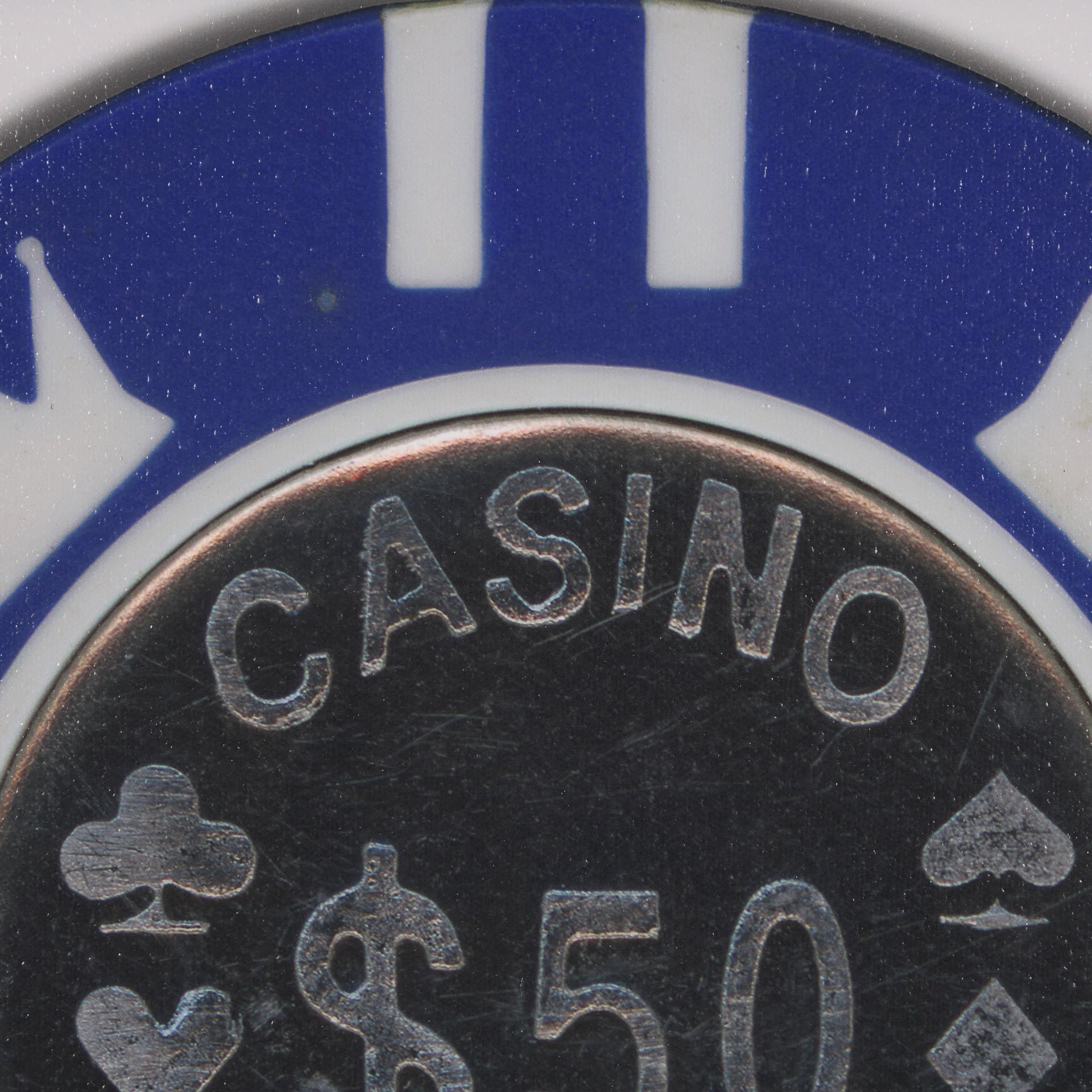 Casino 50 Dollar Vegas Poker Chip By Zap Studio Framed Art Photograph Print under Glass — product photograph