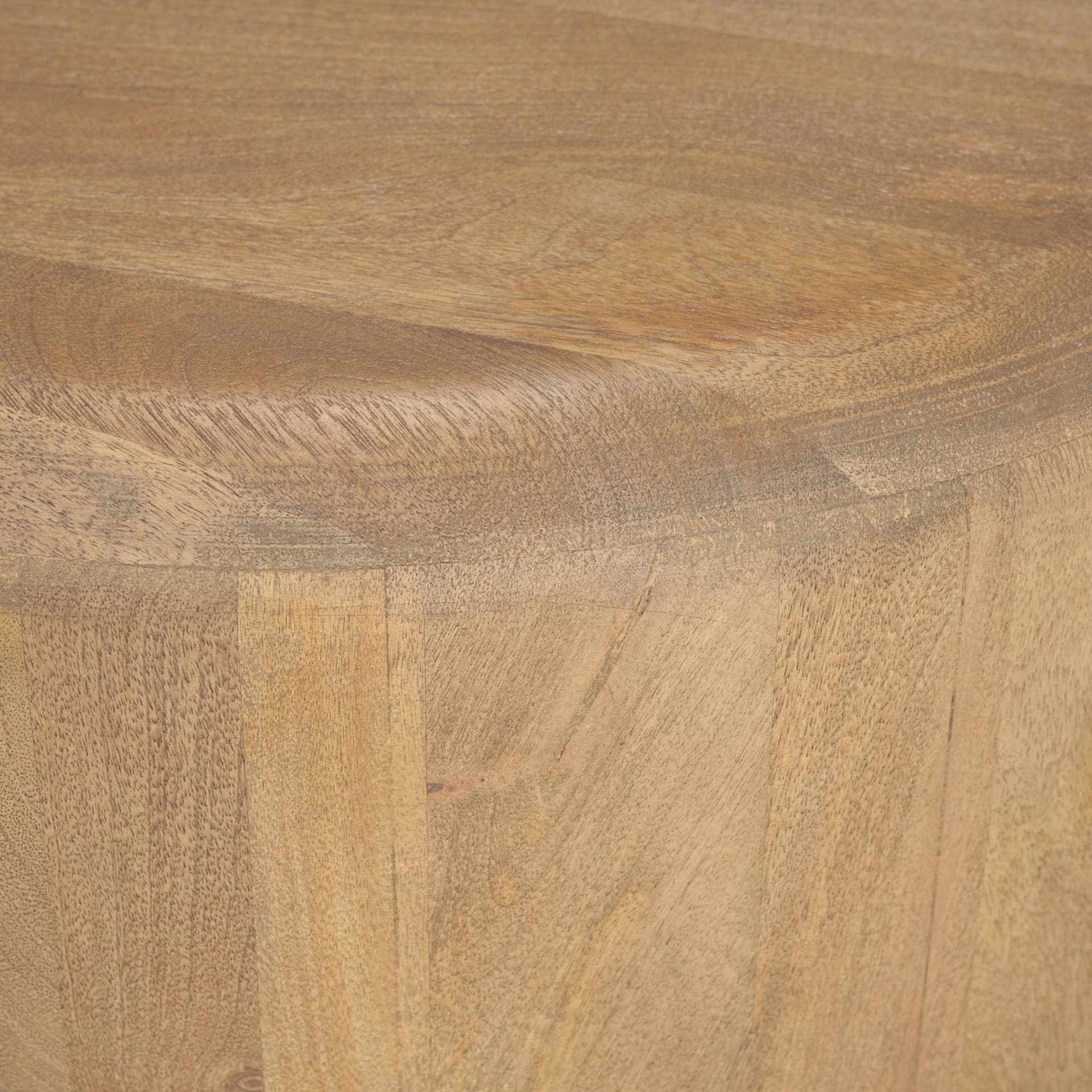 Shima Oval Light Brown Wood w/ Arched Legs Coffee Table — product photograph