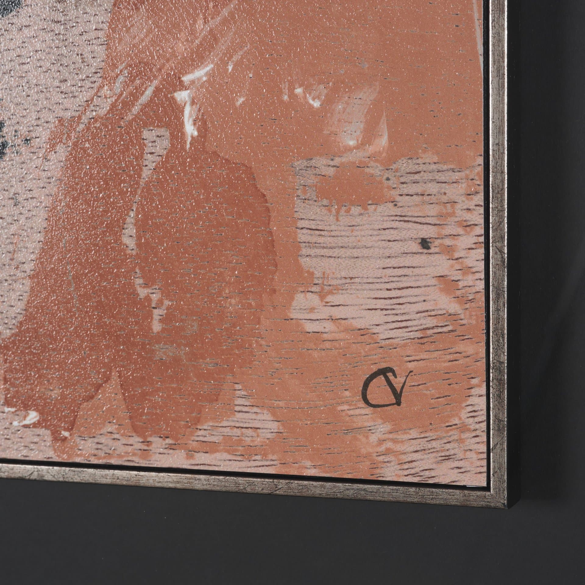 Tones of Sienna III (Set of 2) by Mercana Studio Hand-Embellished Framed Artwork Matted under Glass — product photograph