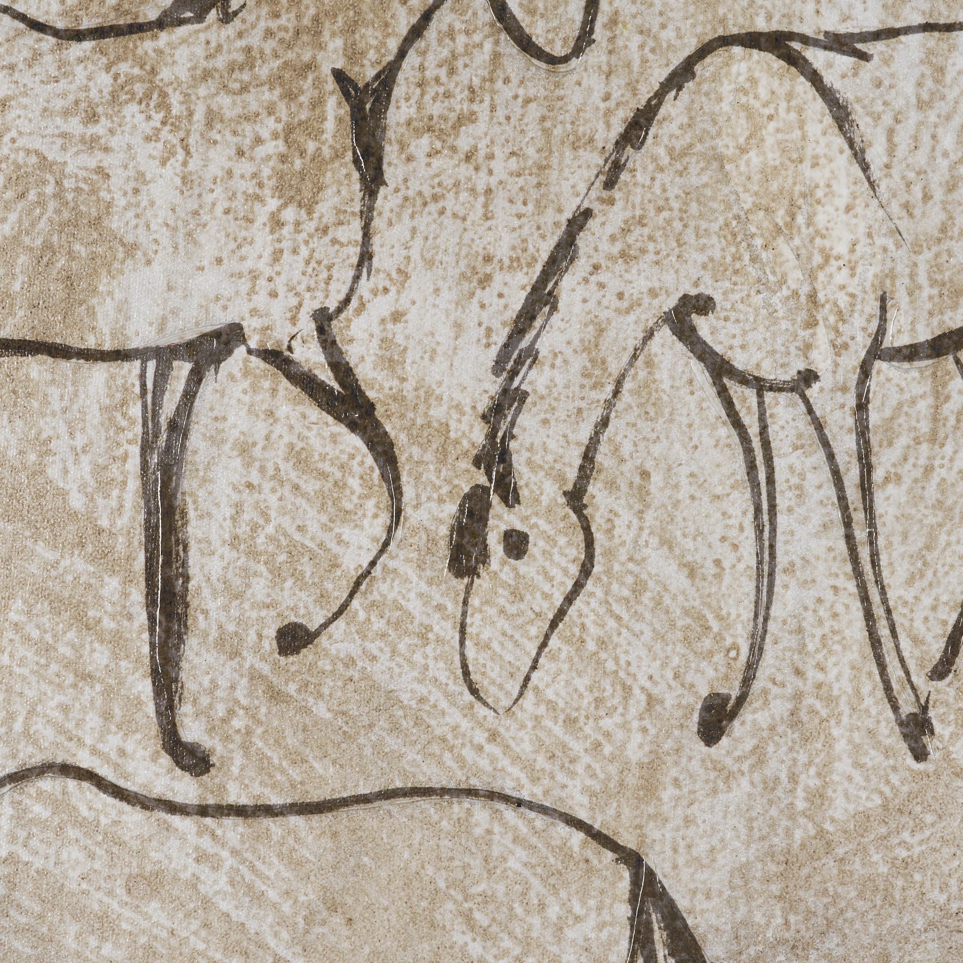 Buckskin by Mercana Studio Hand-Embellished Textured Framed Canvas Artwork — product photograph