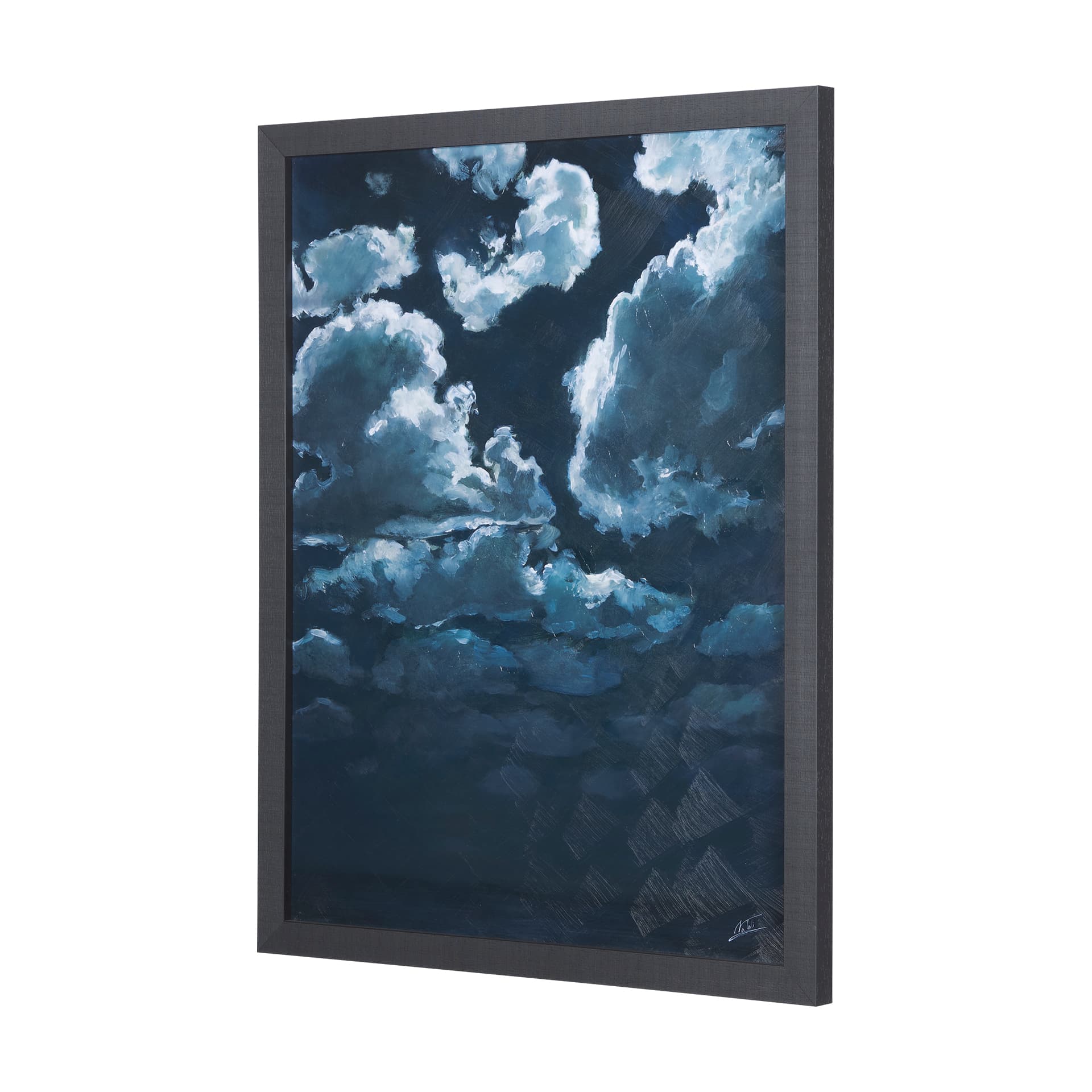 Night cloud II by Mercana Studio a Hand Embellished Textured Framed Art Print — product photograph