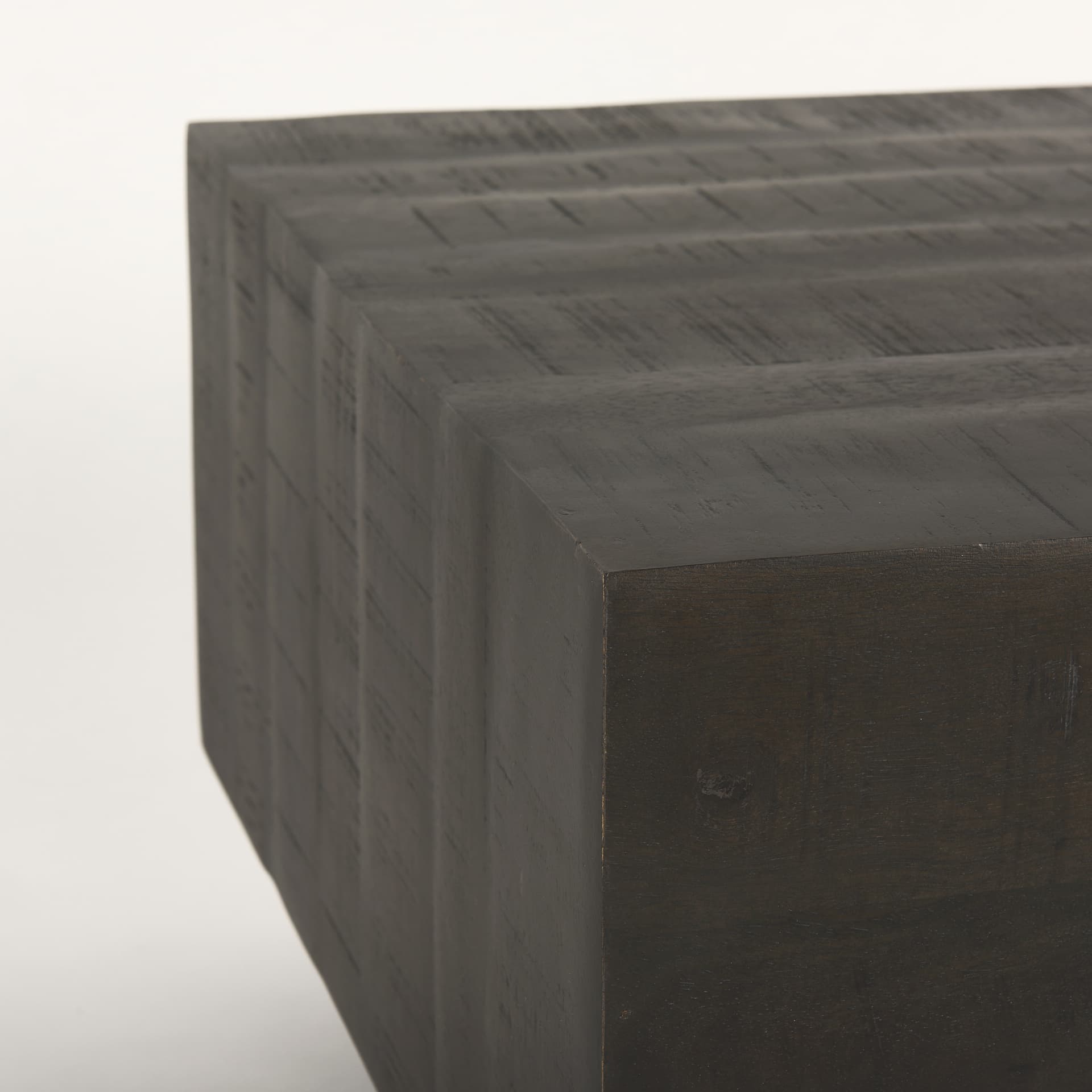 Hayden Dark Brown Wood Rectangular Coffee Table — product photograph