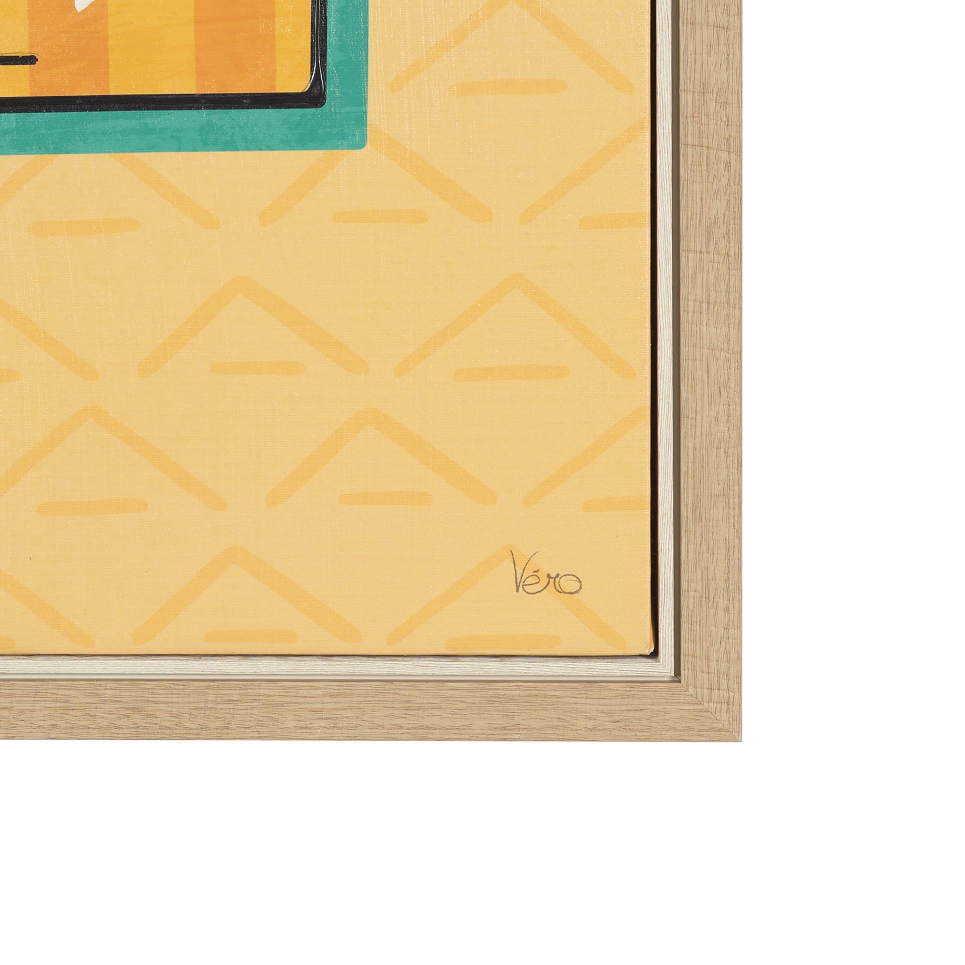 Strike I by Veronique Charron Hand Embelished Textured Framed Canvas Artwork — product photograph