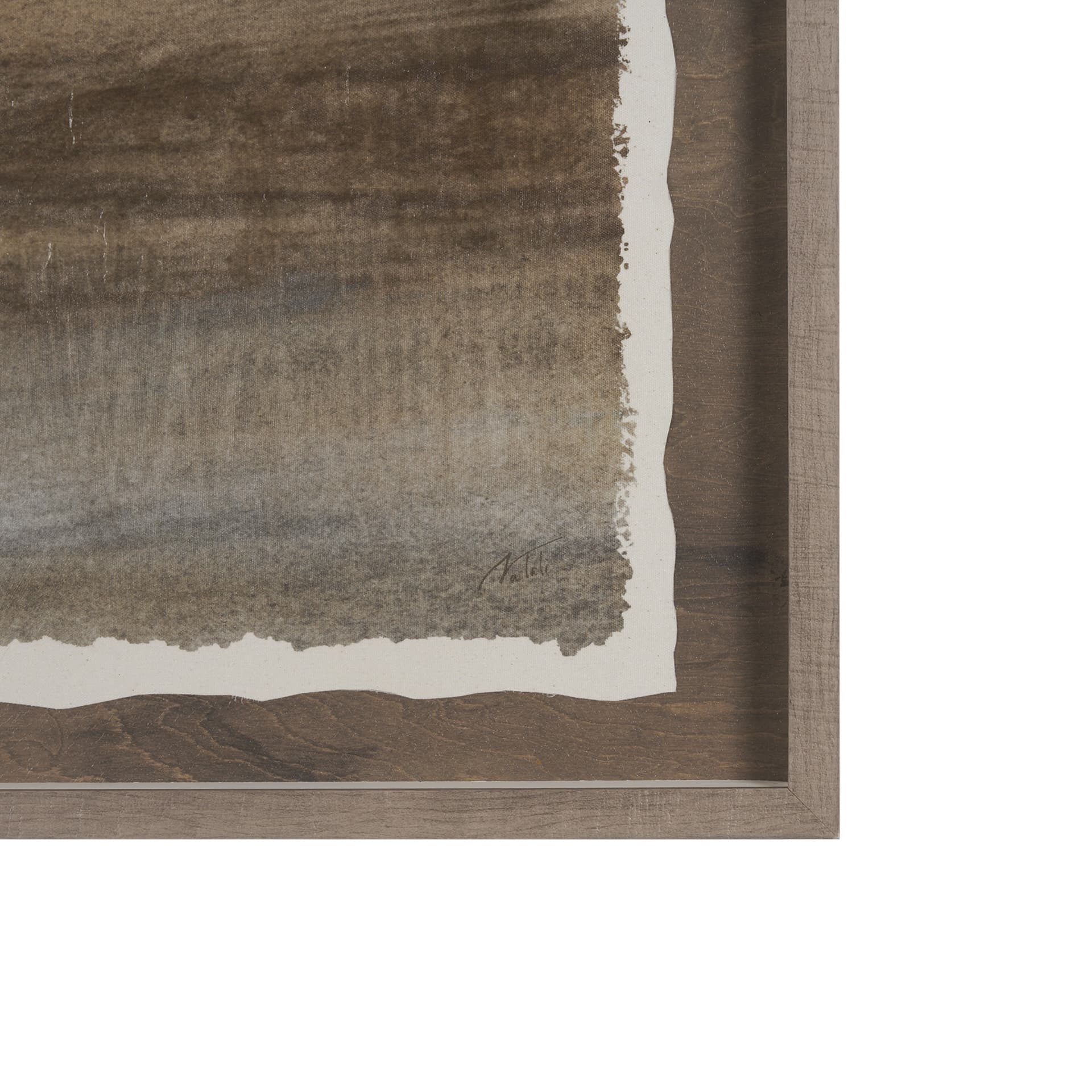 Unsettled Sky by Mercana Studio a Hand Embellished Framed Art Print Matted under Glass — product photograph
