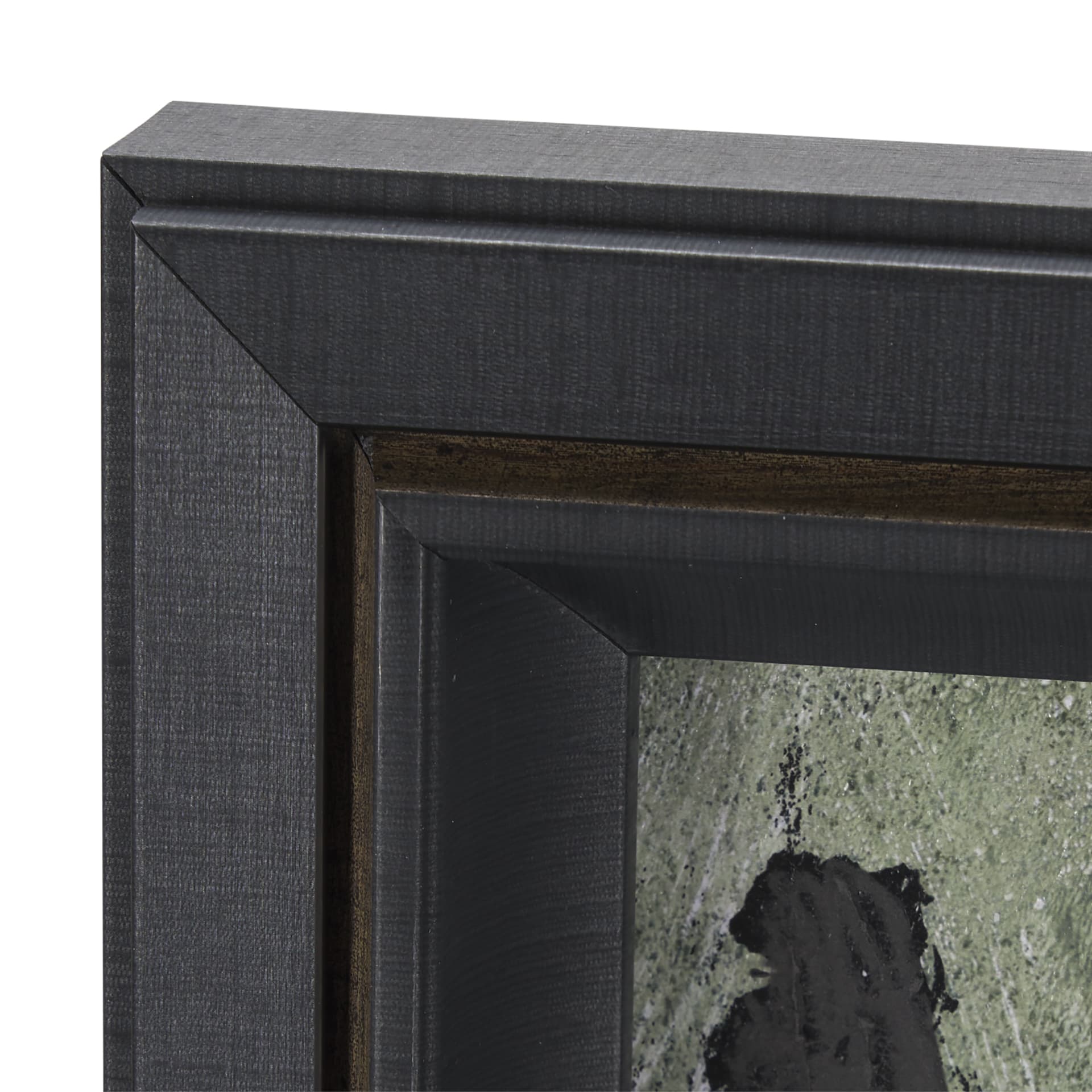 Etched Silouette VI by Mercana Studio a Hand Embellished Textured Framed Art Print — product photograph