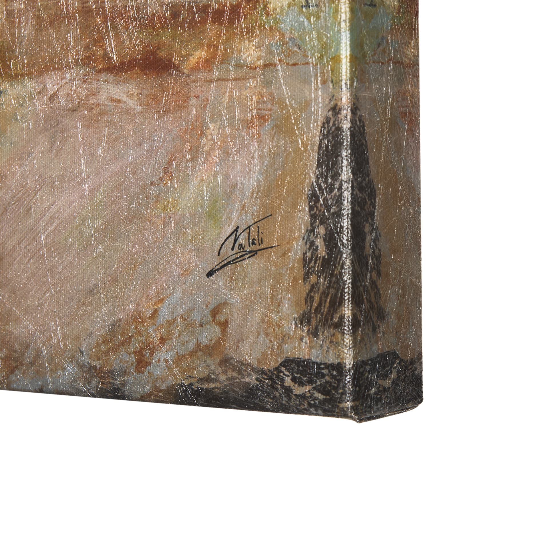 Still Life with Cherries by Mercana Studio a Hand Embellished Textured Canvas — product photograph