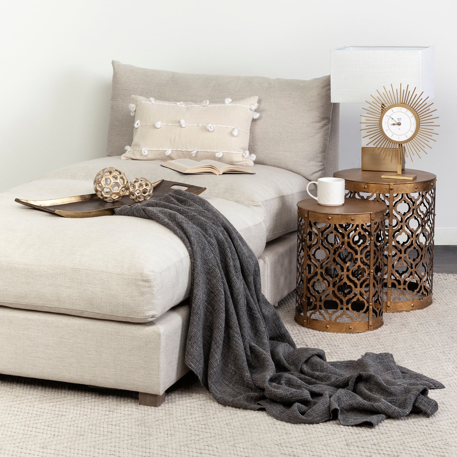 Drey 24L x 10W Gold Rectangular Tray — product photograph