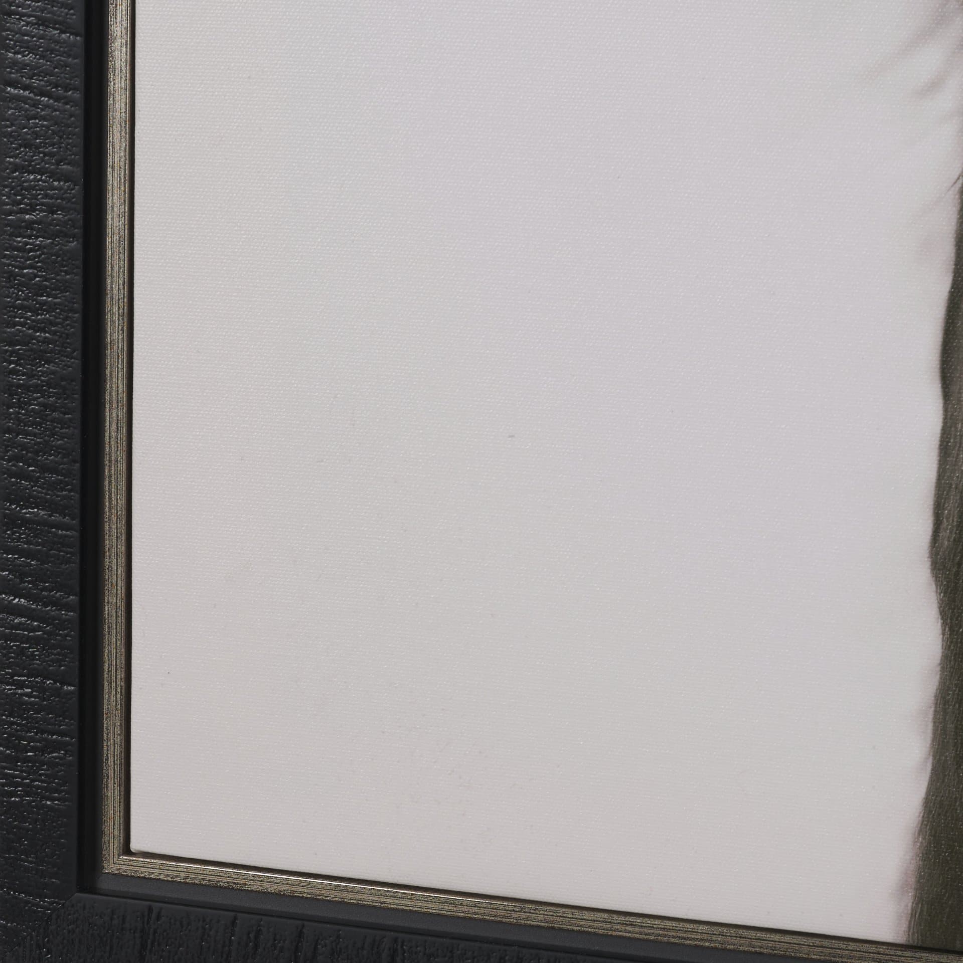 Downward Facing Donkey Sepia by Nathan Larson Textured Framed Canvas Photo Print — product photograph