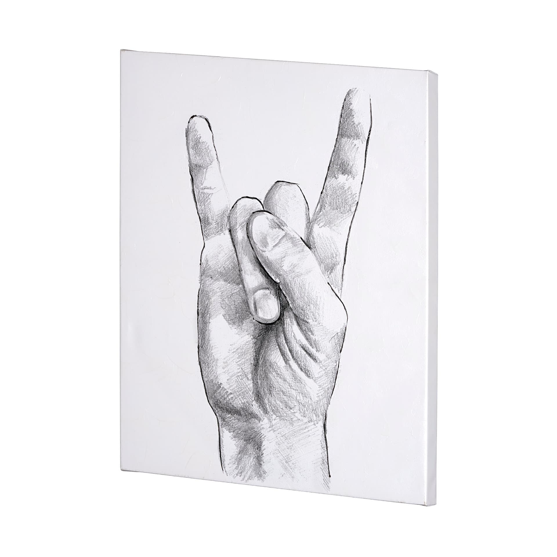 Hand Signs IV by Jennifer Paxton Parker a Hand Embellished Textured Canvas — product photograph