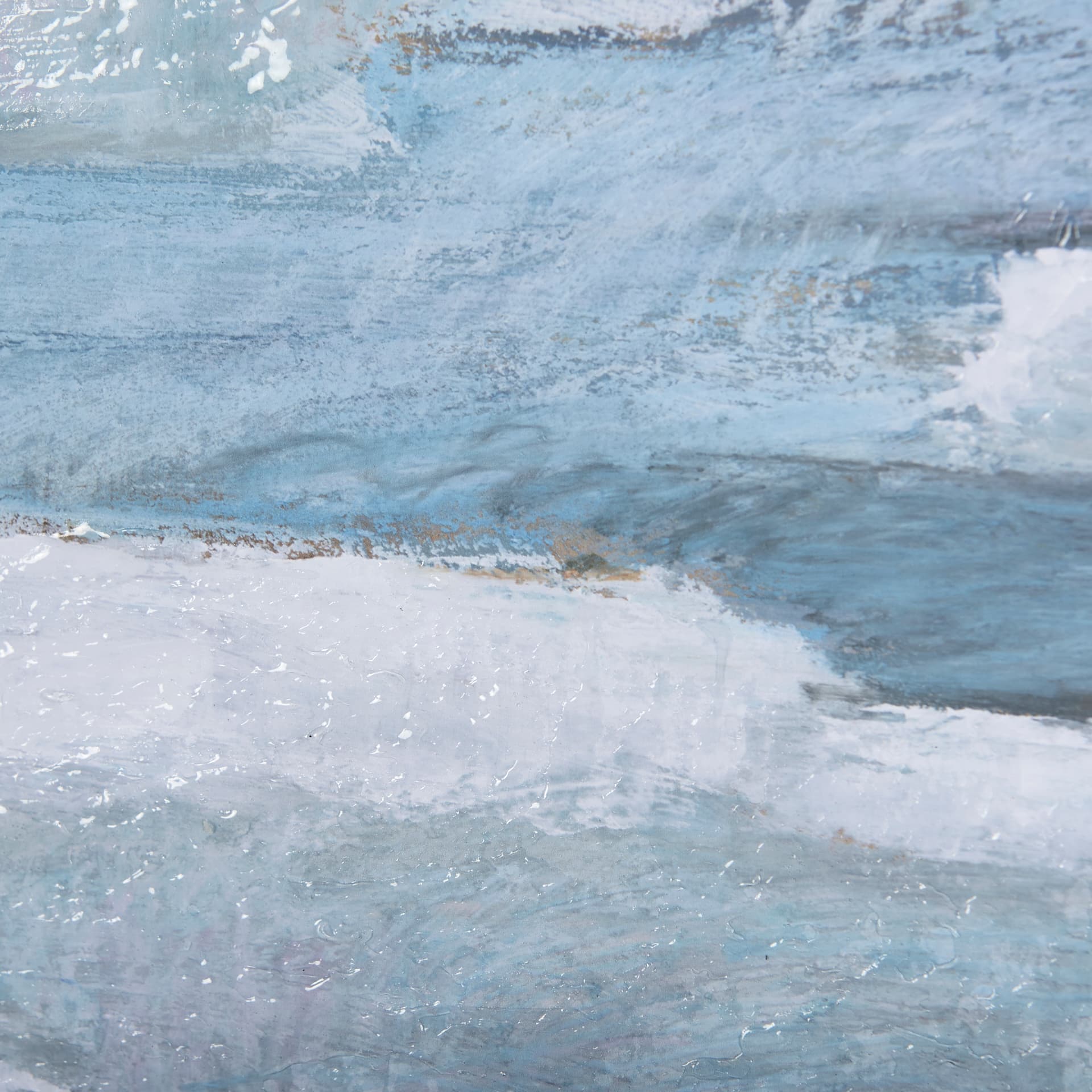 Cloud Bay I by Mercana Studio a Hand Embellished Textured Framed Art Print Matted under Glass — product photograph
