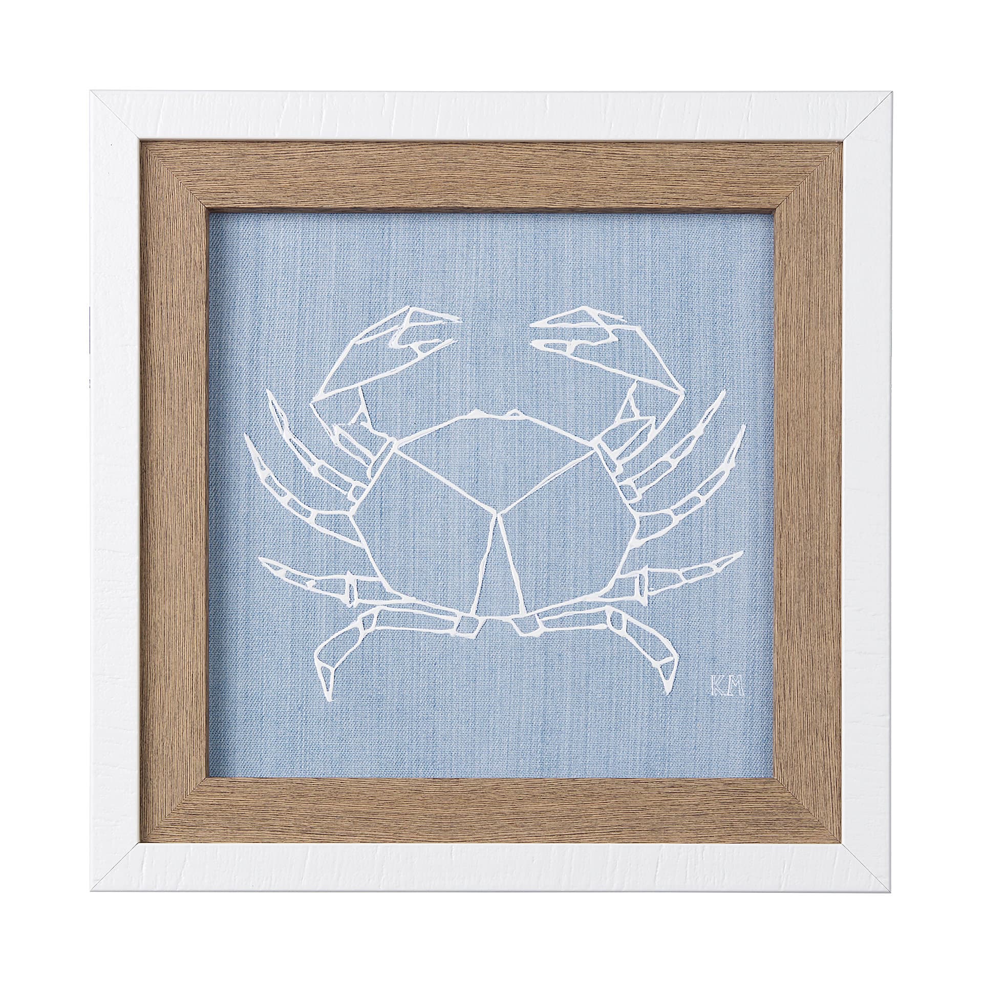 Stone Crab II by Mercana Studio a Hand Embellished Textured Framed Art Print — product photograph