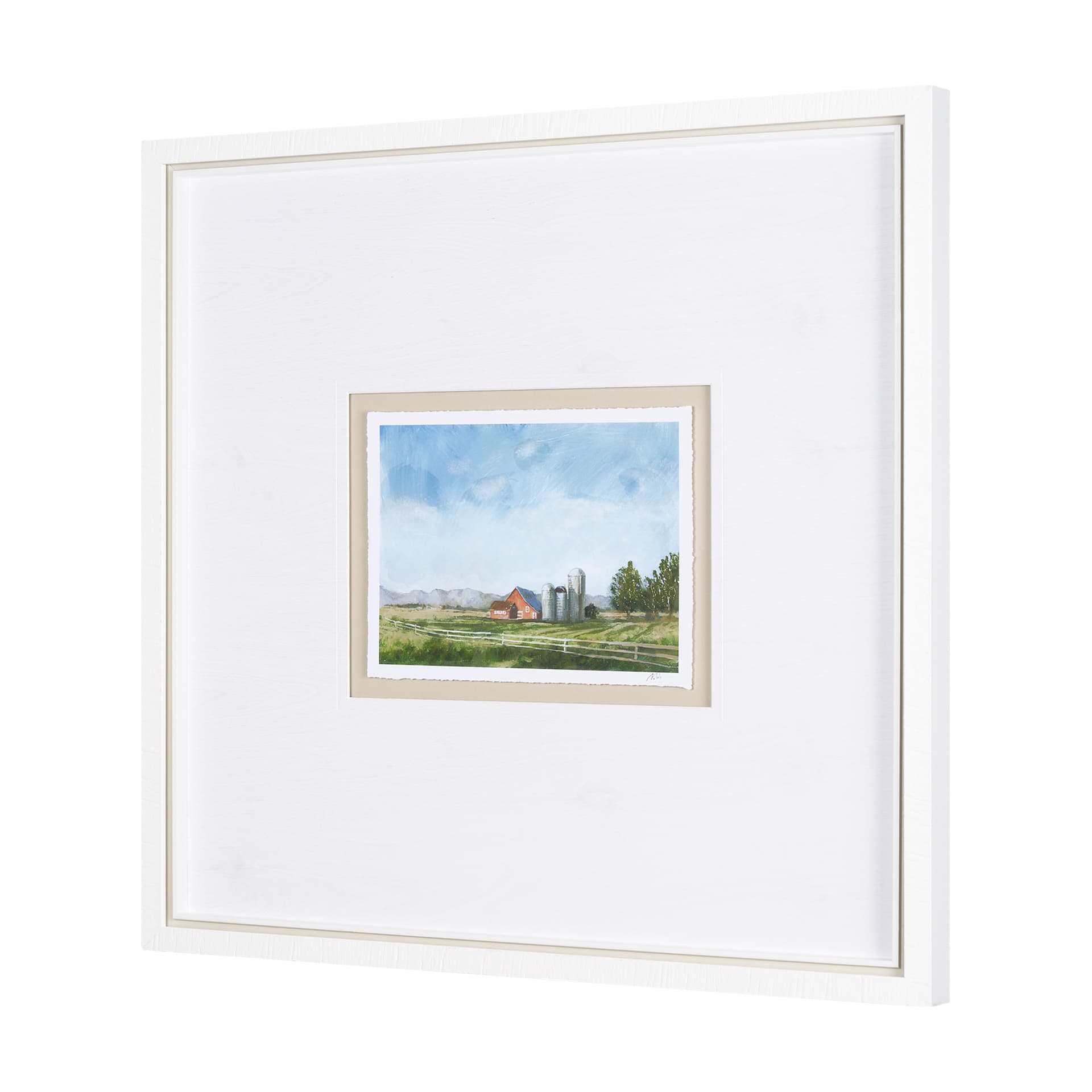 Driving With Mary II by Mercana Studio Hand Embellished Textured Framed Art Print Matted under Glass — product photograph