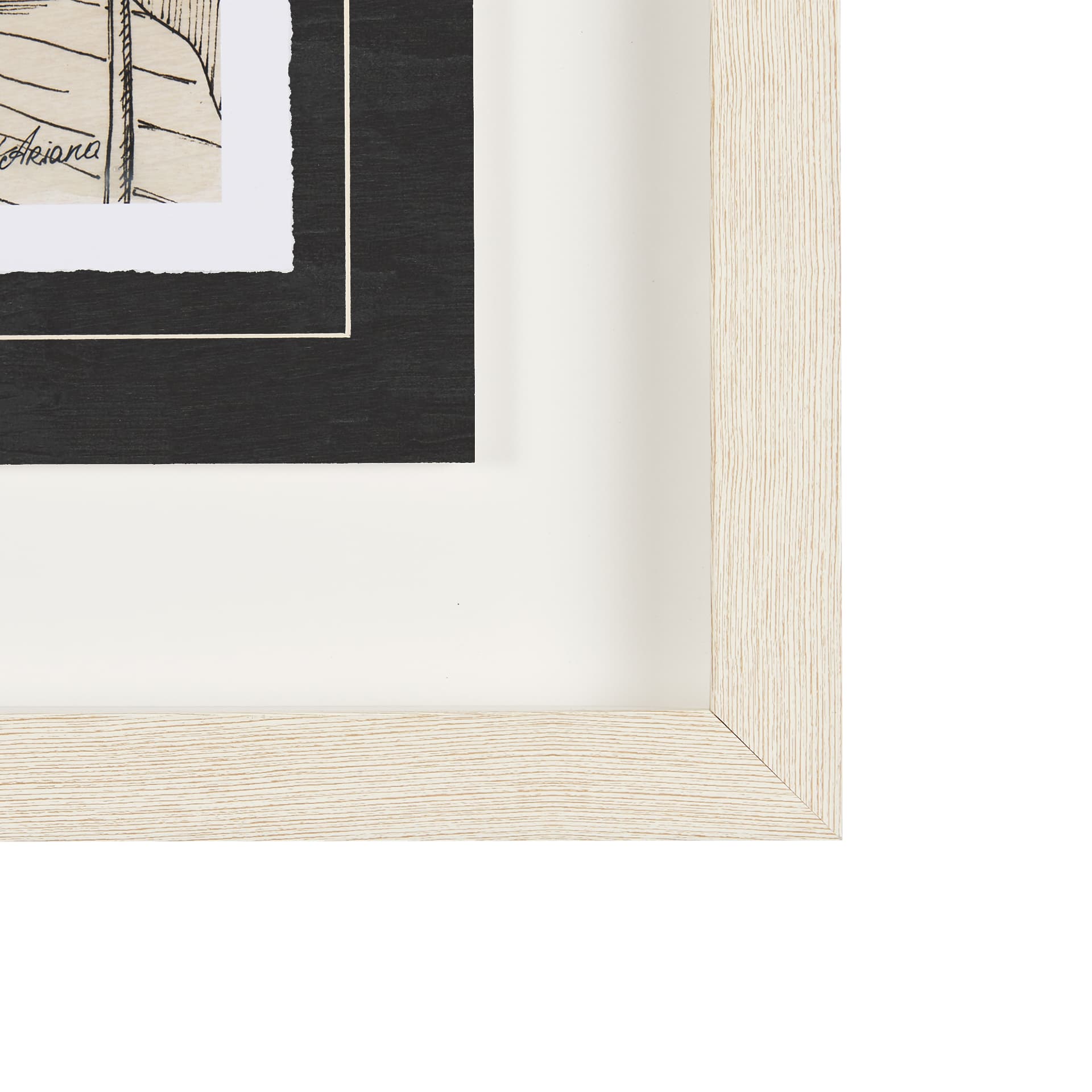 Fireside III by Mercana Studio a Hand Embellished Textured Framed Art Print Matted under Glass — product photograph