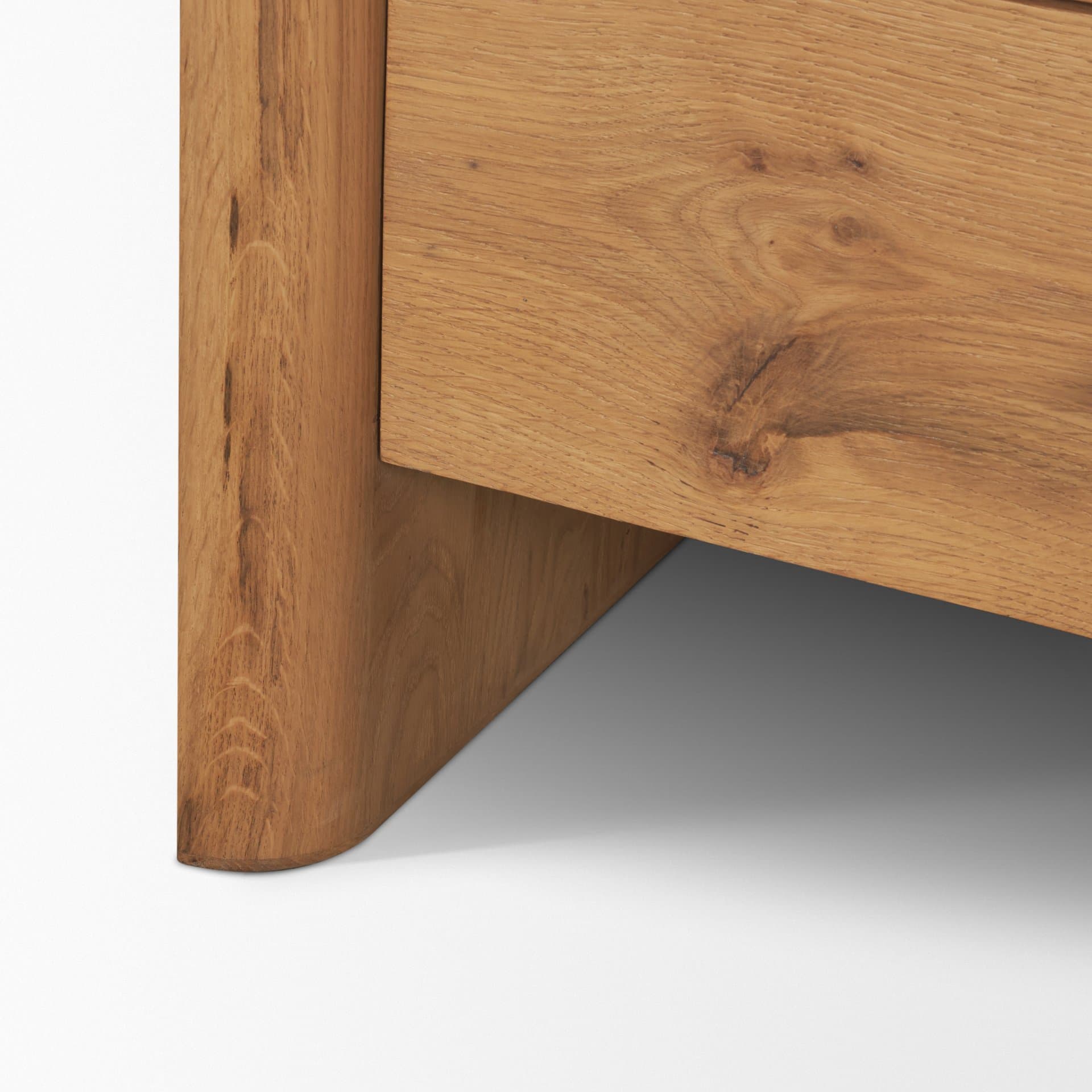 Belford 6-Drawer Light Brown Oak Wood Dresser — product photograph