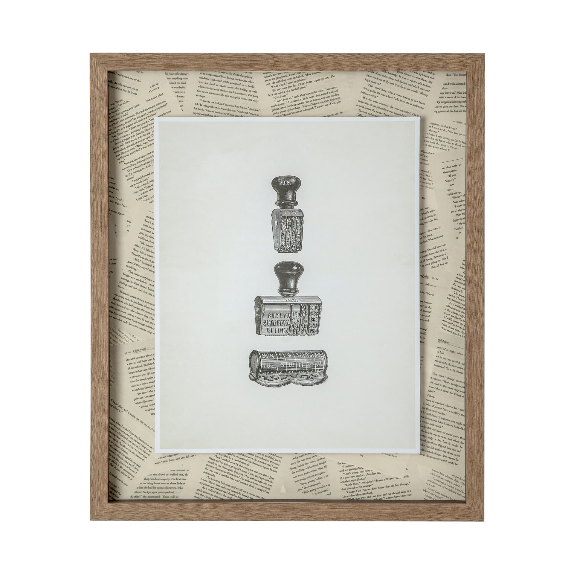 Stamped by Sam Appleman a Framed Art Print Matted under Glass — product photograph