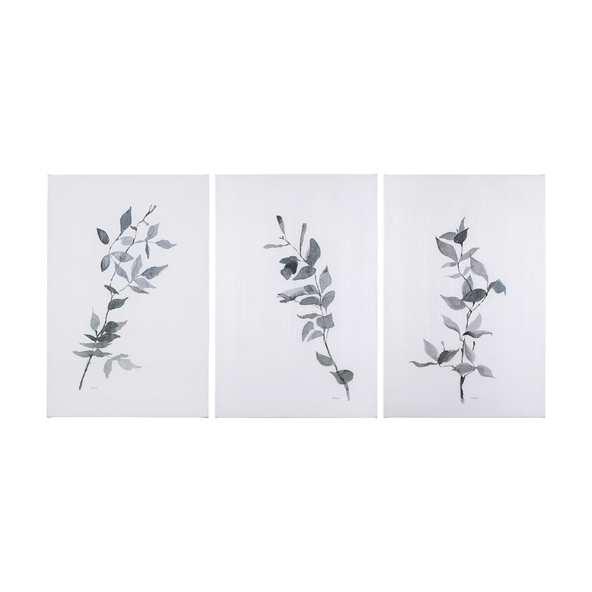 Leaf Shadow III by Mercana Studio a Hand Embellished Textured Canvas — product photograph