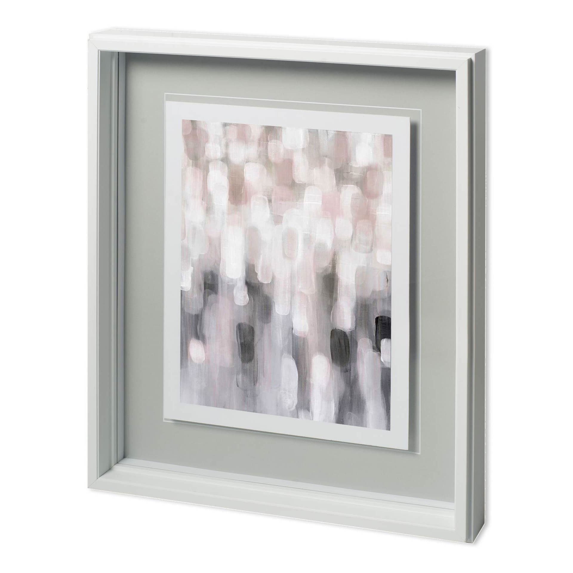 Blushing III by Karen Lorena Parker a Hand Embellished Textured Framed Art Print Matted under Glass — product photograph