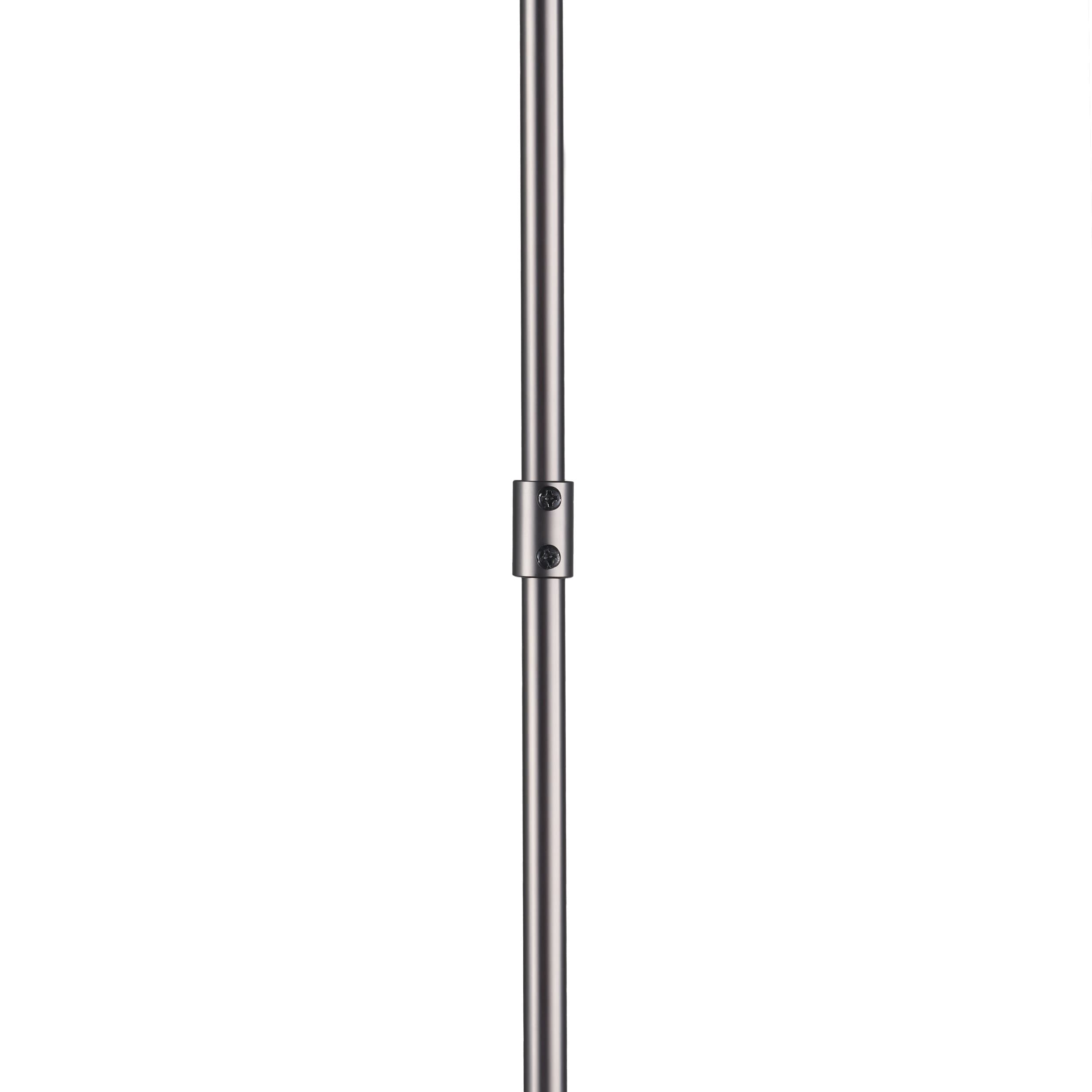 Anna (26"x14") Hanging Gun-Metal w/ Clear Glass Rods Six Bulb Chandelier — product photograph