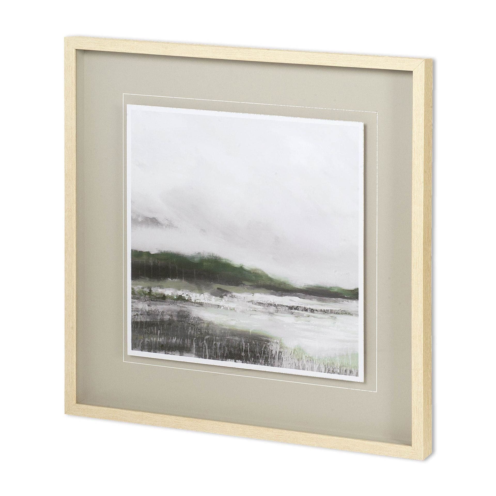 Edge of Bay ALT V3 by Liz Jardine a Hand Embellished Textured Framed Art Print Matted under Glass — product photograph