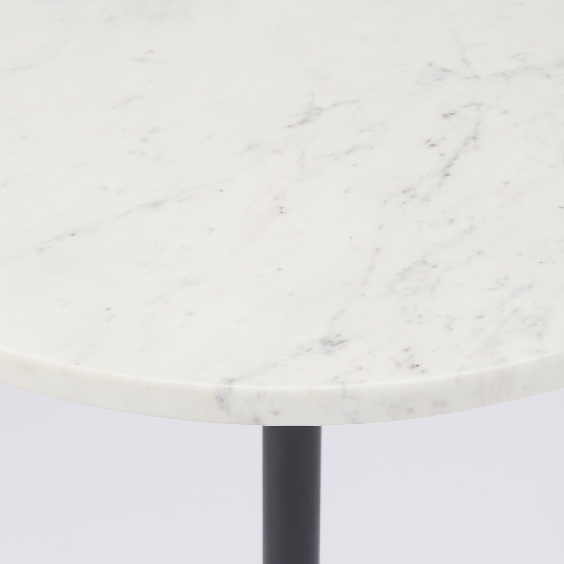 Maxwell Marble Top Pedestal End/Side Table — product photograph