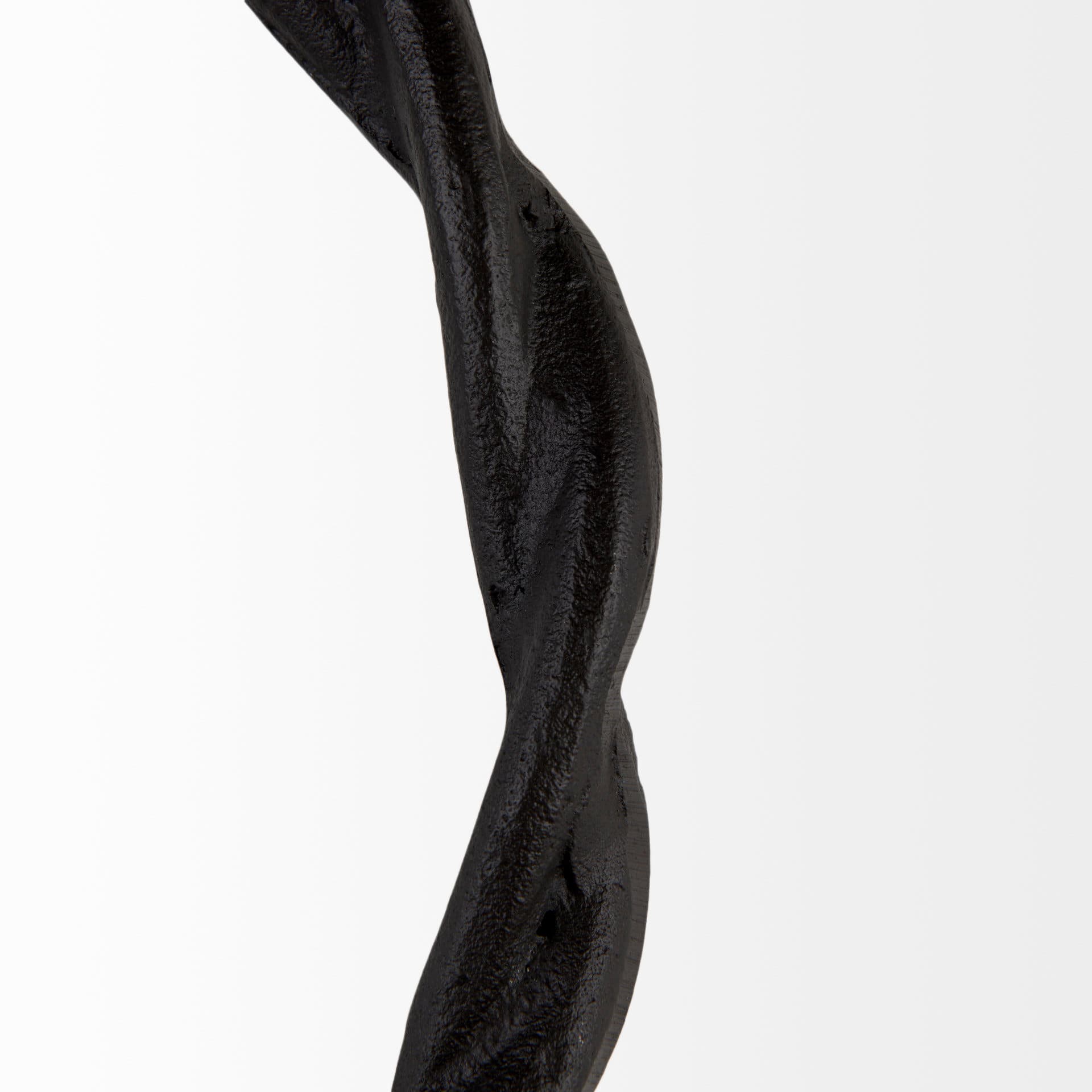 Rizwan 12.0L x 14.0W x 4.5H Black Aluminum Braided Circular Candle Holder — product photograph