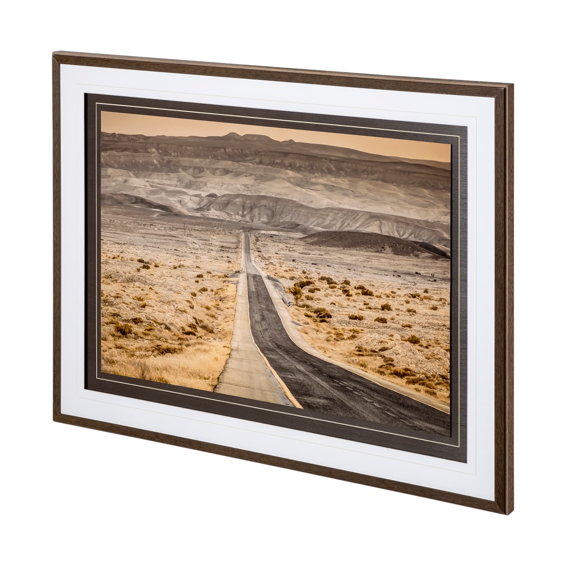 Journey Onwards by Frank Assaf a Hand Embellished Textured Framed Art Photograph Matted under Glass — product photograph