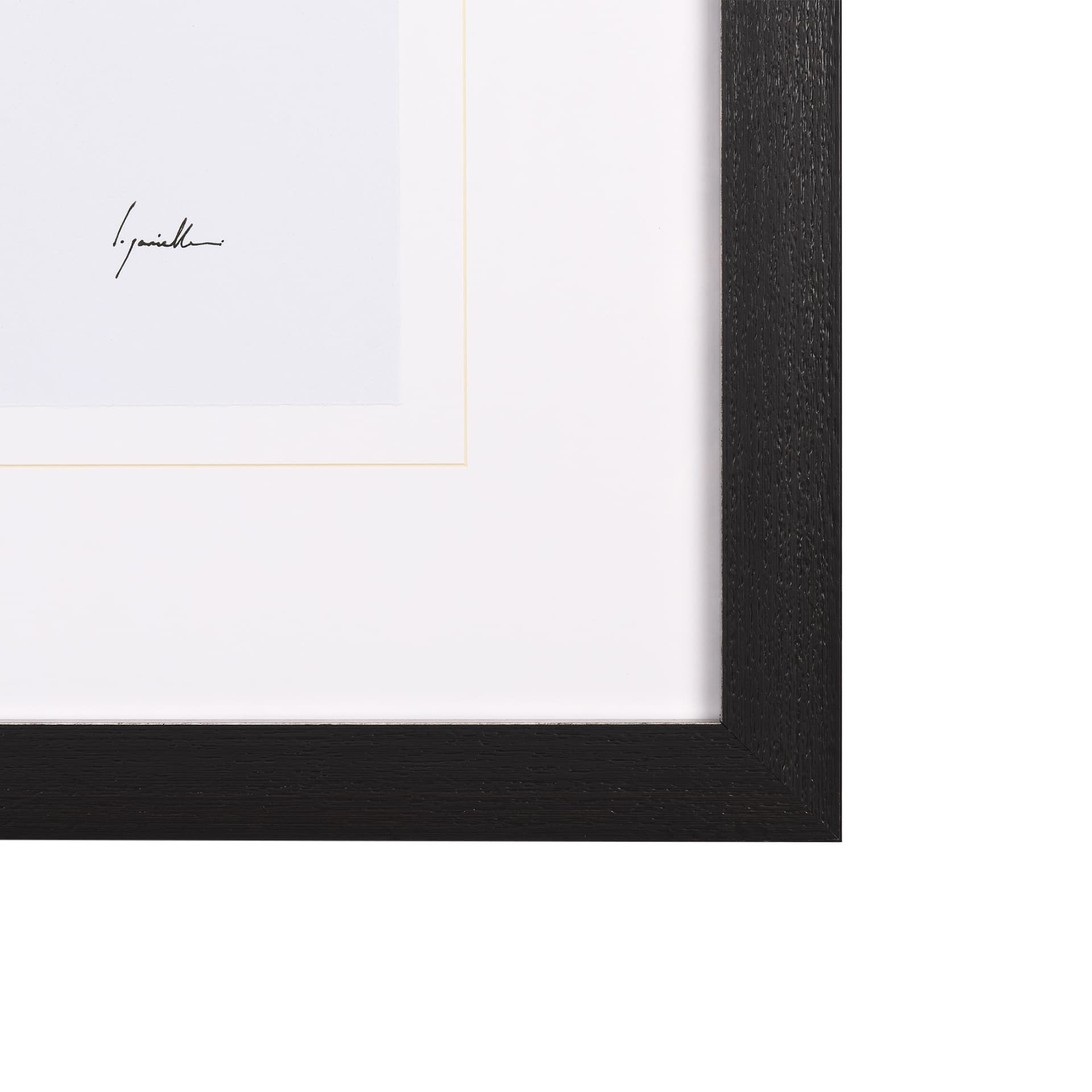 Snow Greetings I by Panpan a Framed Art Print Matted under Glass — product photograph