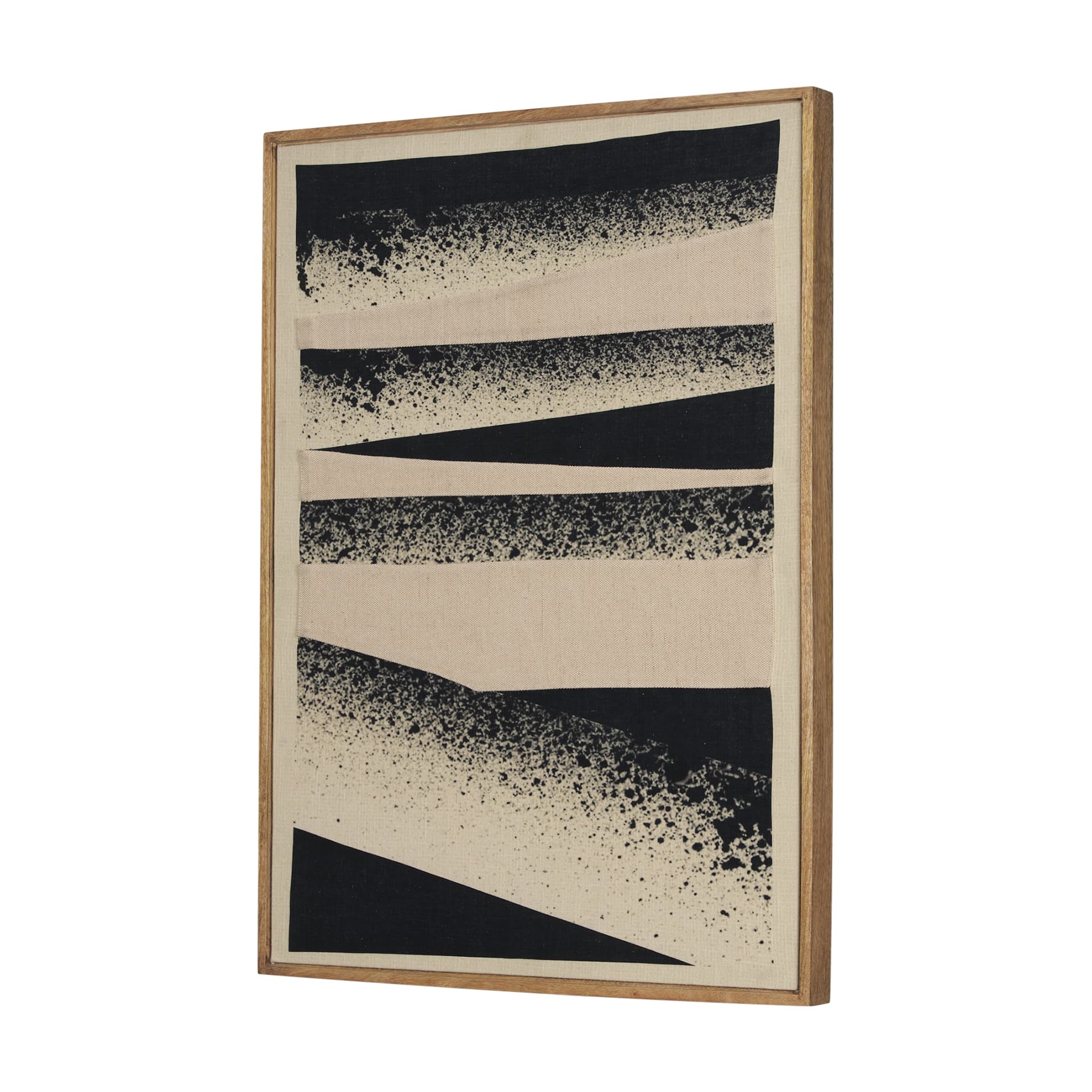 Revelin Small Fabric Collage Framed Linen Wall Art — product photograph