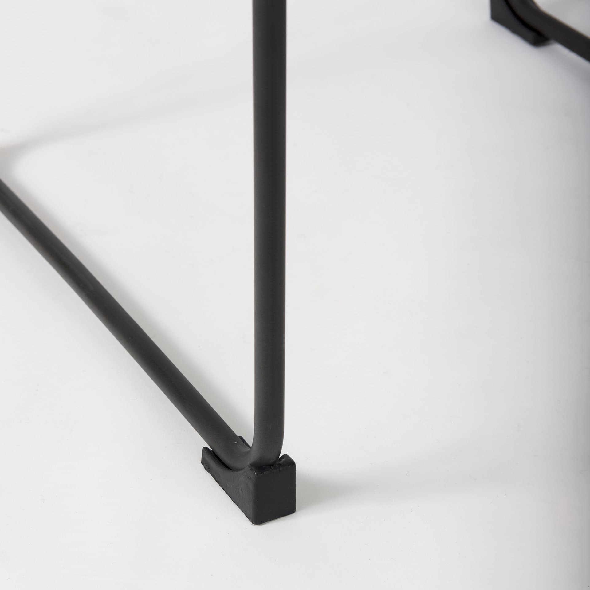 Direttore Backless 44.3in Seat Bar Stool | Brown/Gray Suede w/ Metal — product photograph