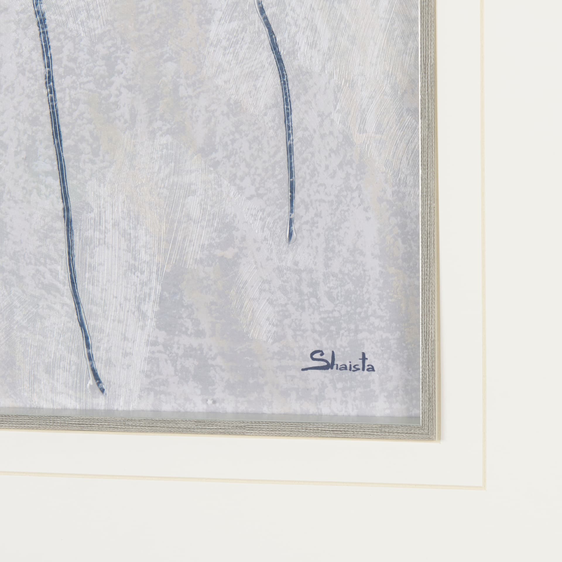 Bird Song I by Mercana Studio a Hand Embellished Textured Framed Art Print Matted under Glass — product photograph