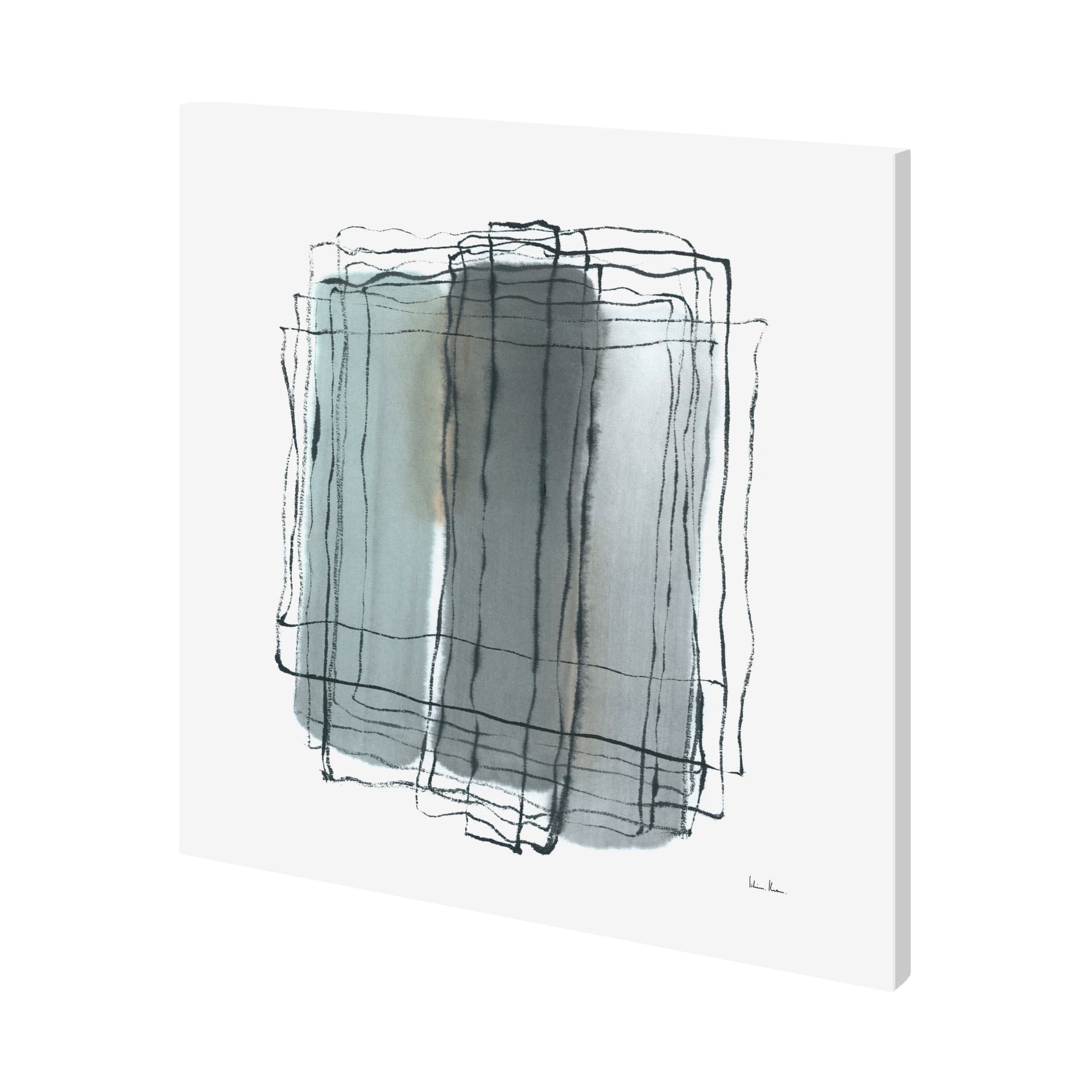 Field II by Silvia Krause a Hand Embellished Textured Canvas — product photograph