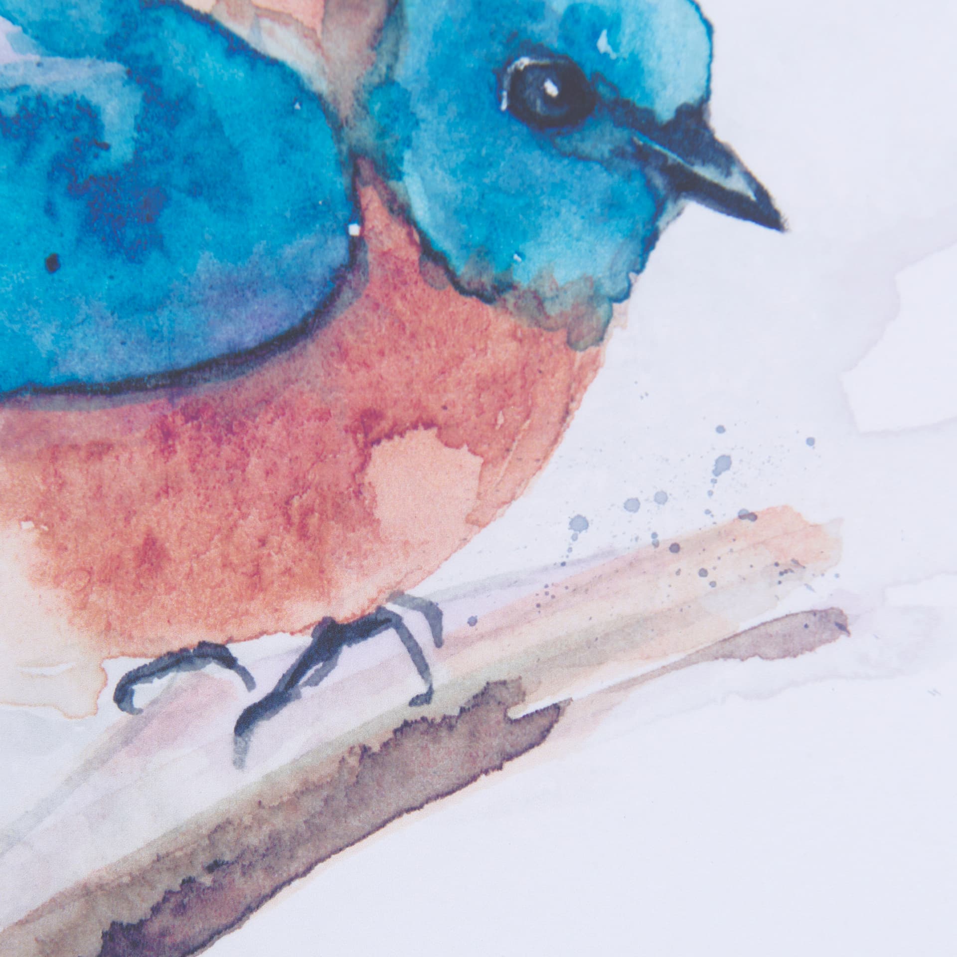 Eastern Blue IV by Mercana Studio a Hand Embellished Textured Framed Art Print Matted under Glass — product photograph
