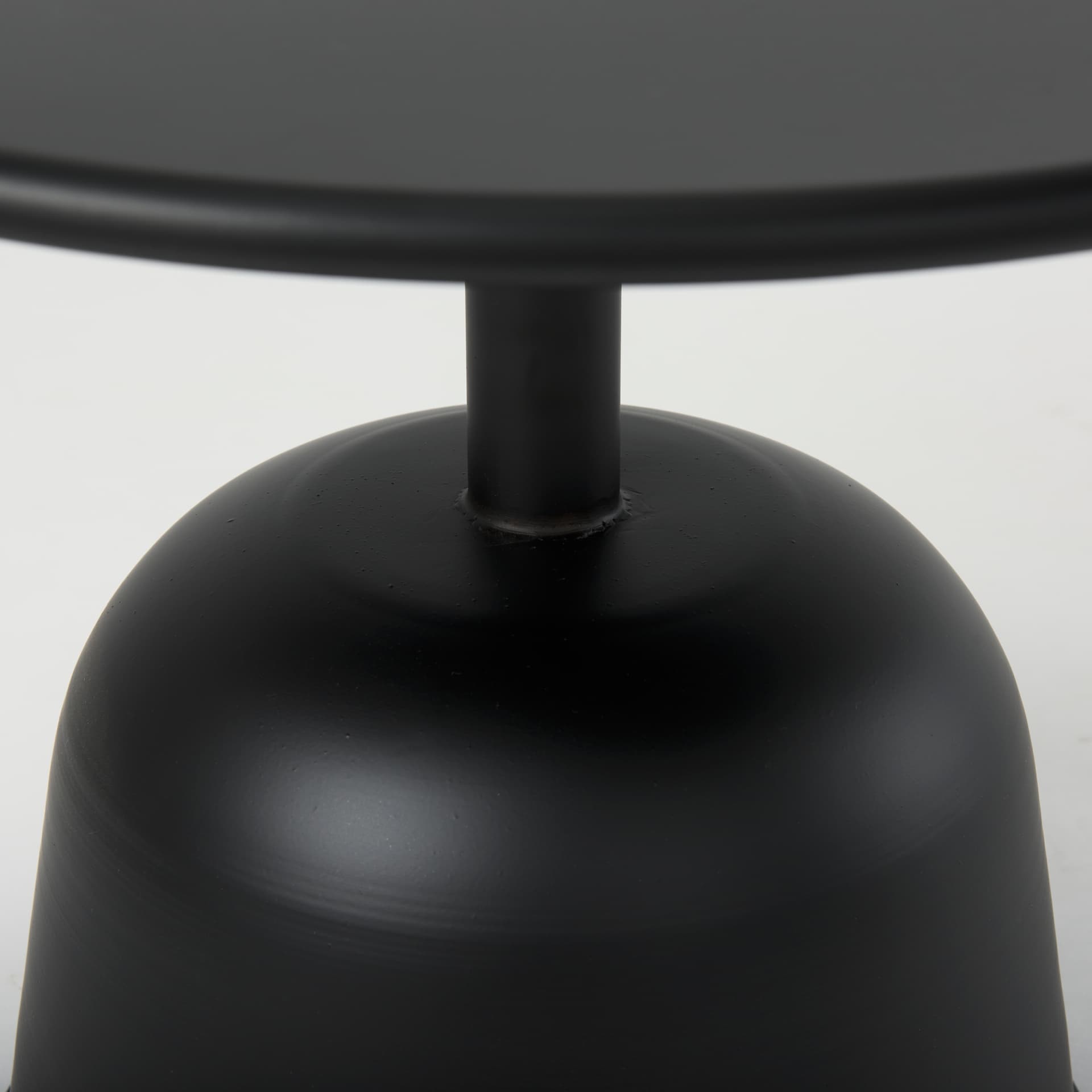 Talulla 19.7L x 19.7W x 14.8H Metal Matte Black Accent Table — product photograph