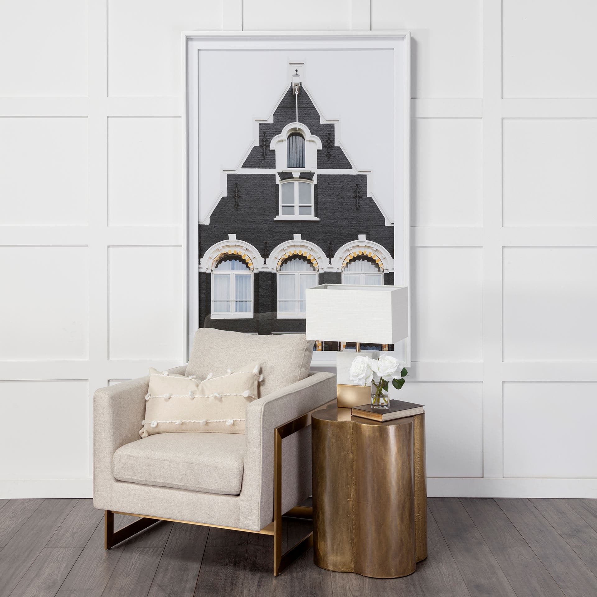 Discerning Domicile by Irene Suchocki a Framed Photo Art Print Matted under Glass — in a styled room