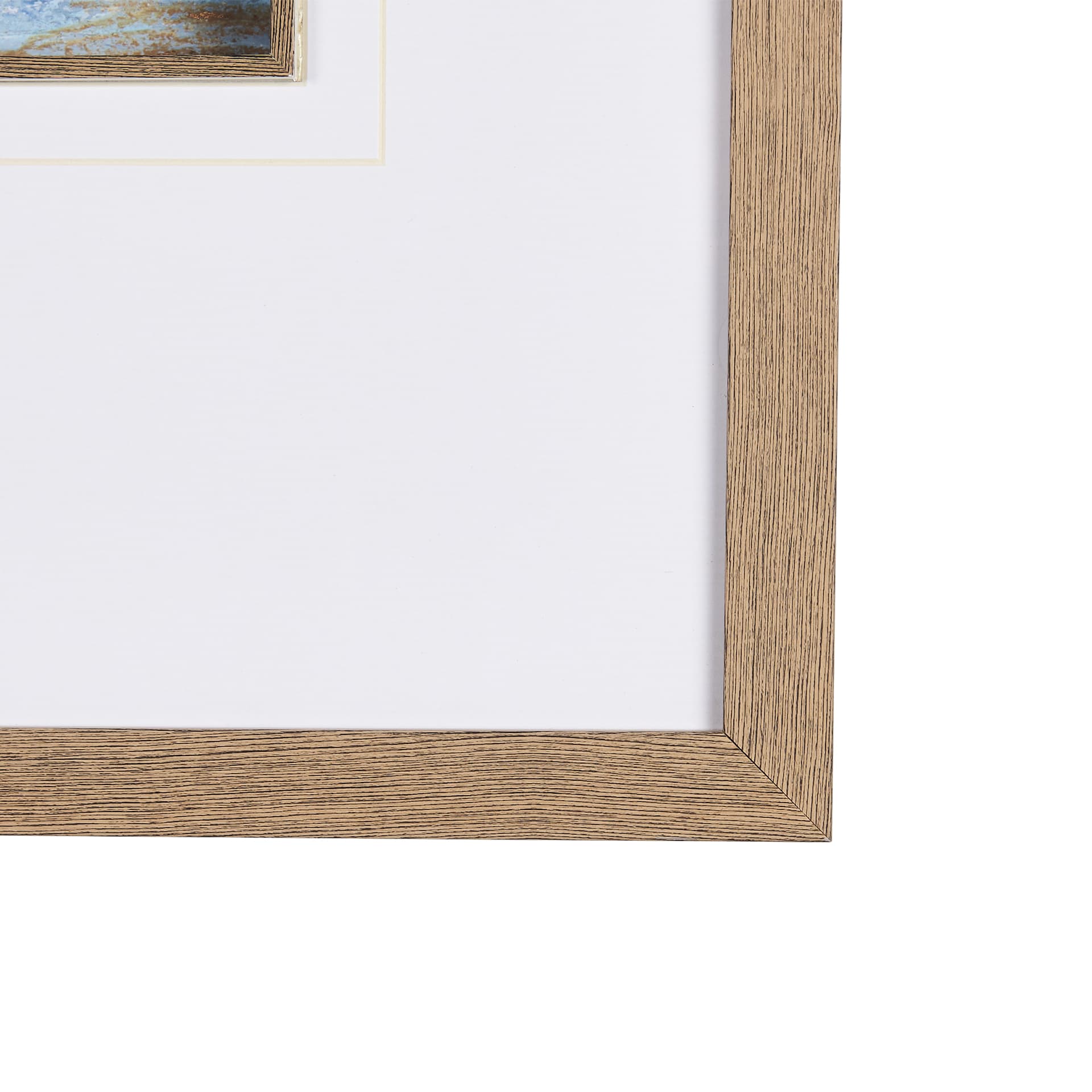 Cloud Bay II by Mercana Studio a Hand Embellished Textured Framed Art Print Matted under Glass — product photograph