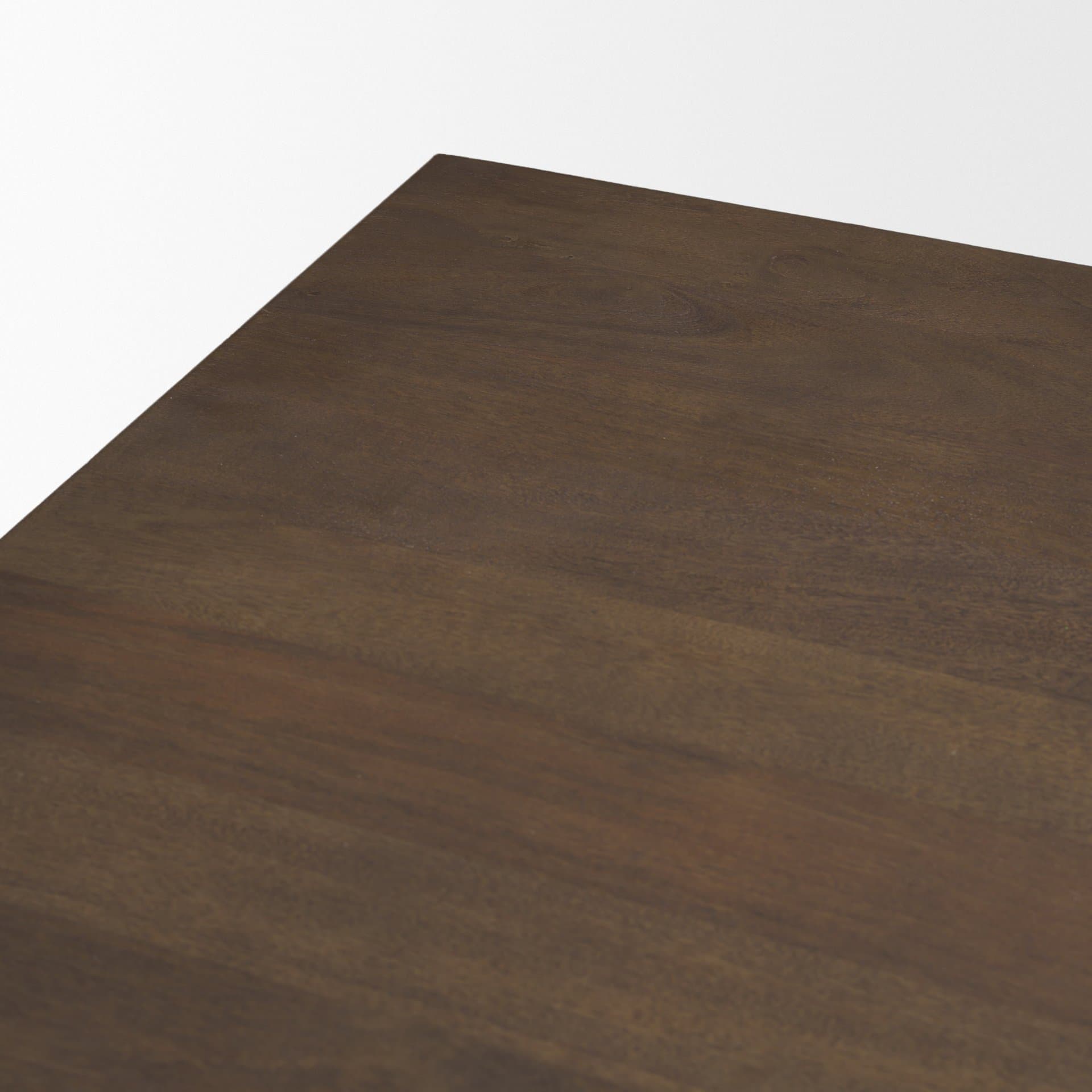 Angeline 96"L x 48"W Extendable Dining Table | Dark Brown Wood | Seats 8-10 — product photograph