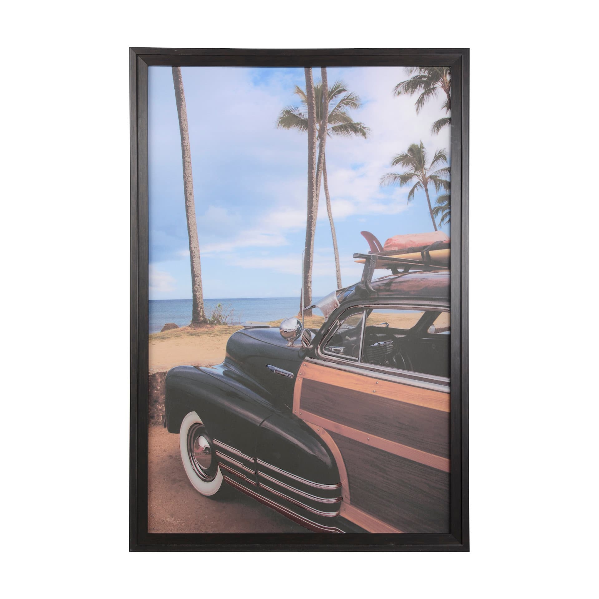 North Shore by White Rock Girl a Hand Embellished Textured Framed Photo Art Print Matted under Glass — product photograph
