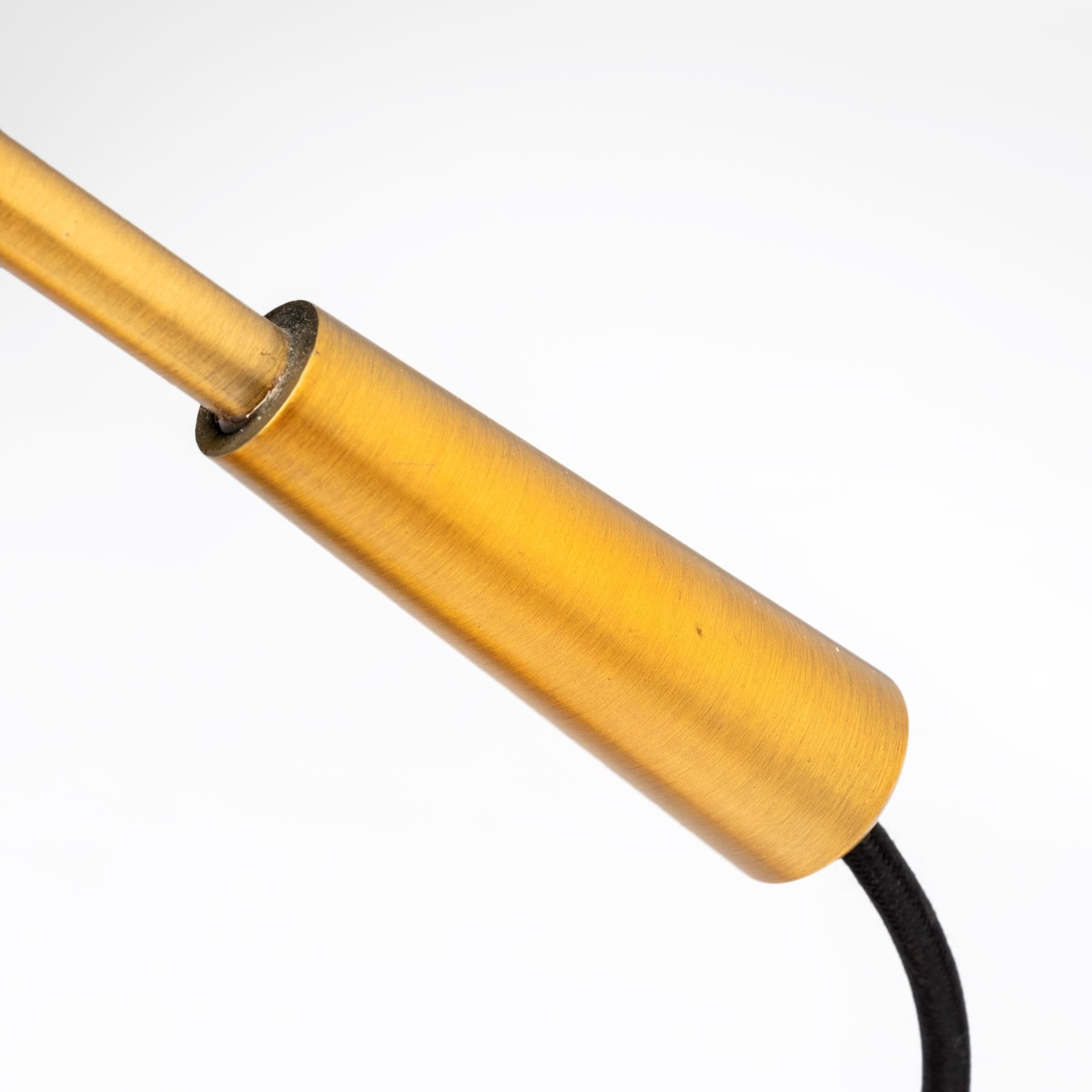 Fragon I (26"H) Gold-Tone Metal Adjustable Cone Shade Table Lamp — product photograph