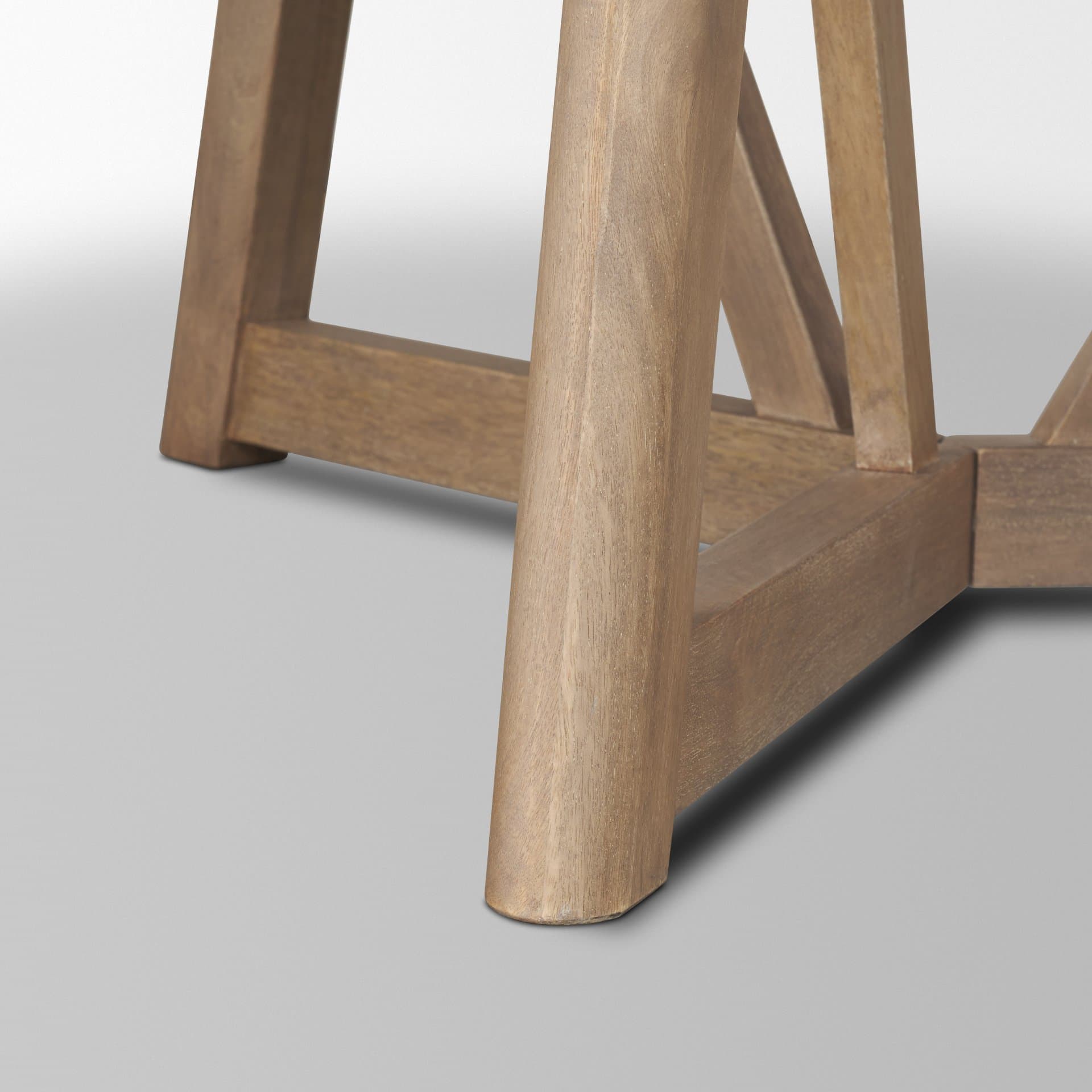 Legolas 60" Round Dining Table | Modern | Brown Wood | Seats 6 — product photograph