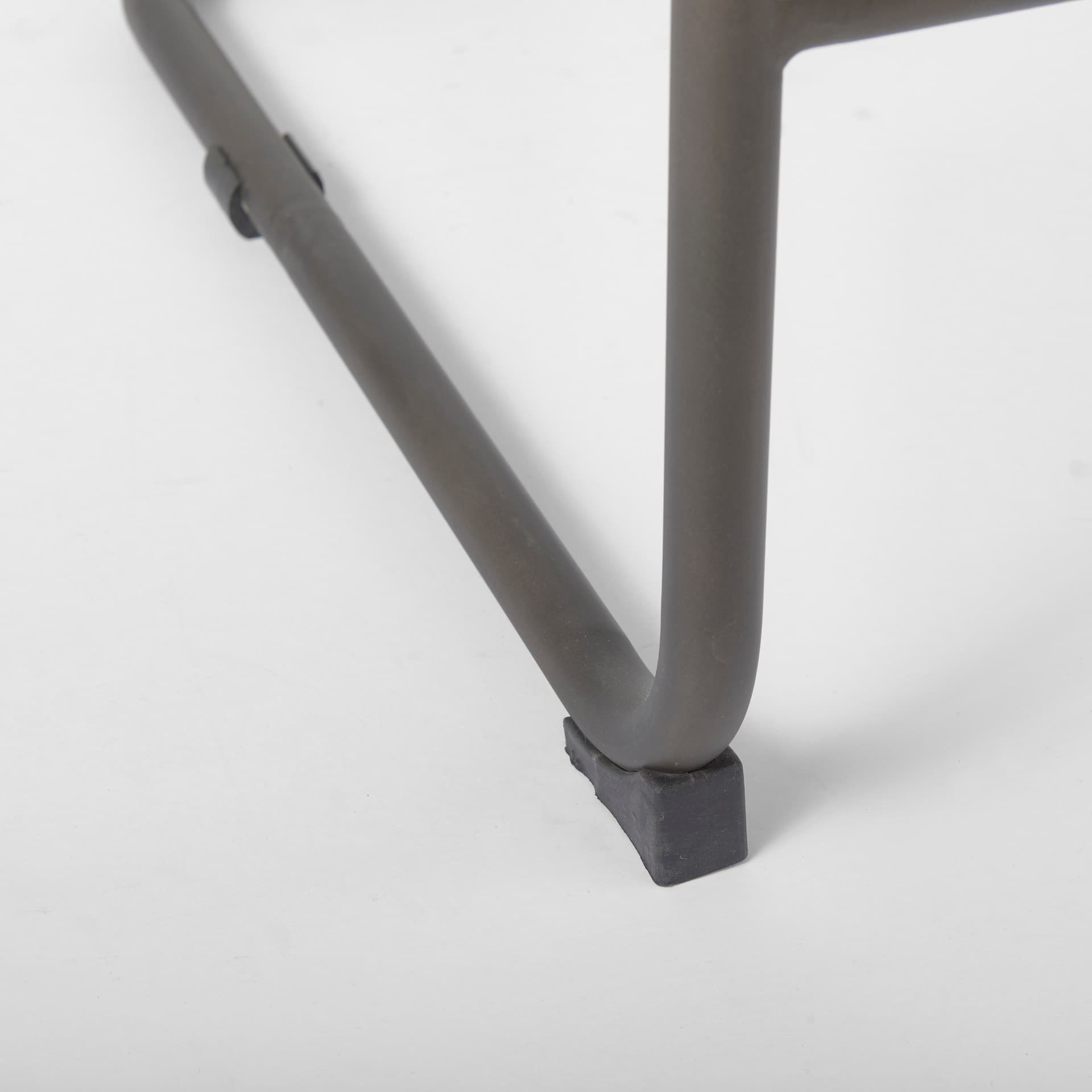 Berbick Backless 43in Seat Bar Stool | Brown/Gray Suede w/ Gray Metal — product photograph