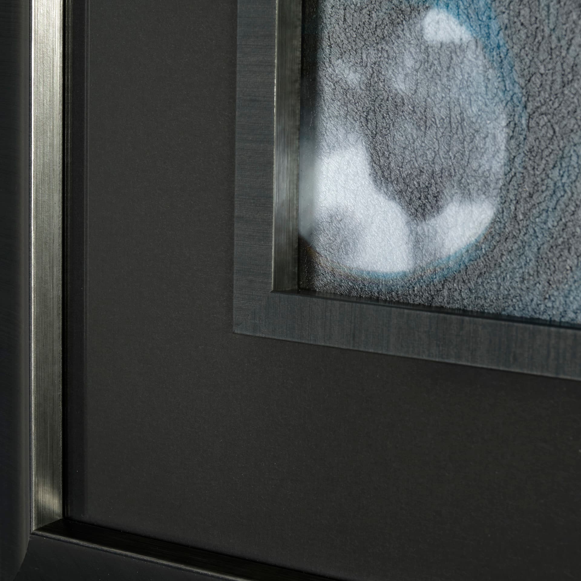 Ocean Currents II by Mercana Studio a Hand Embellished Textured Framed Art Print Matted under Glass — product photograph