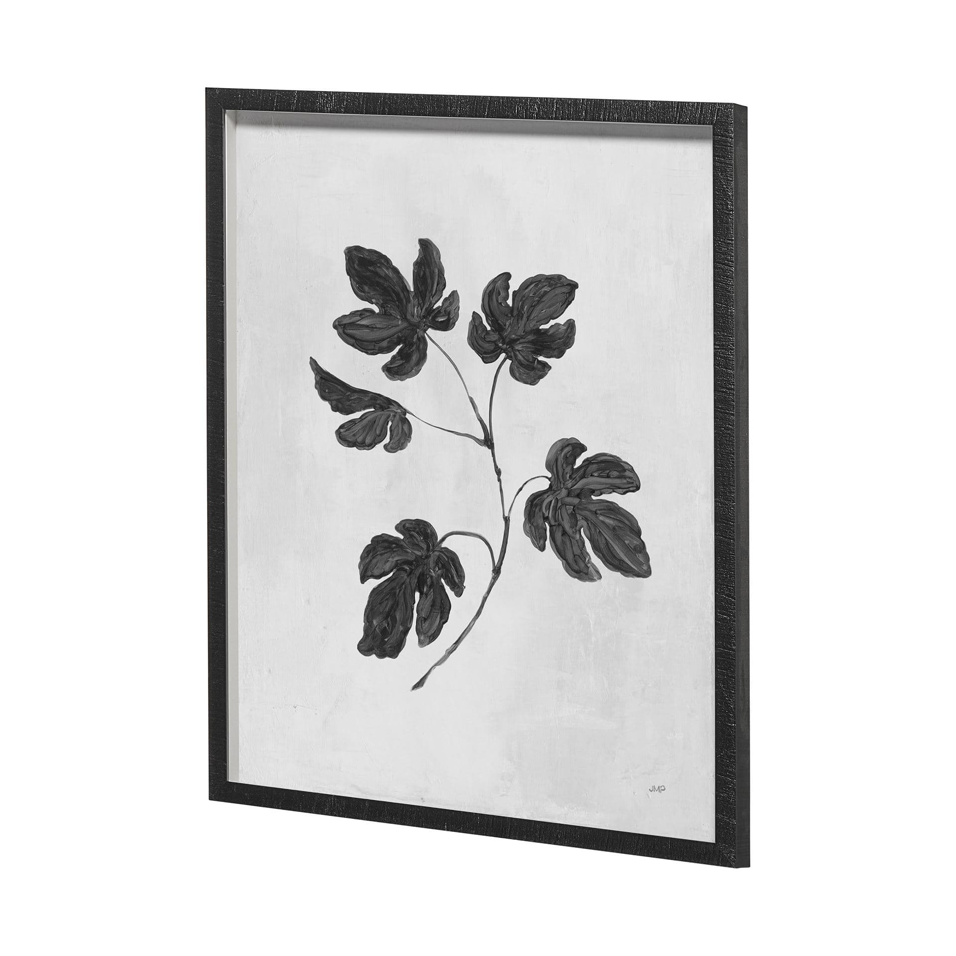 Botanical Study III by Julia Purinton Hand Embellished Textured Framed Art Print Matted under Glass — product photograph