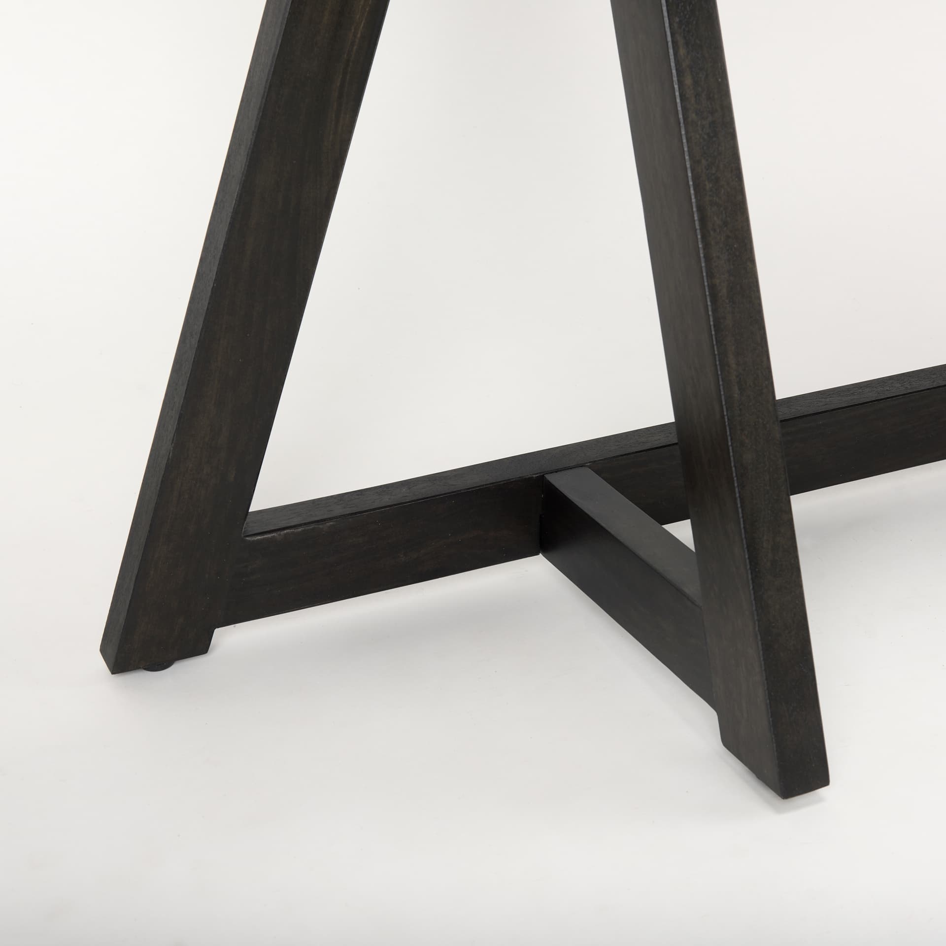 Jennings 54.0L x 16.0W x 29.5H Dark Brown Wood Console Table — product photograph