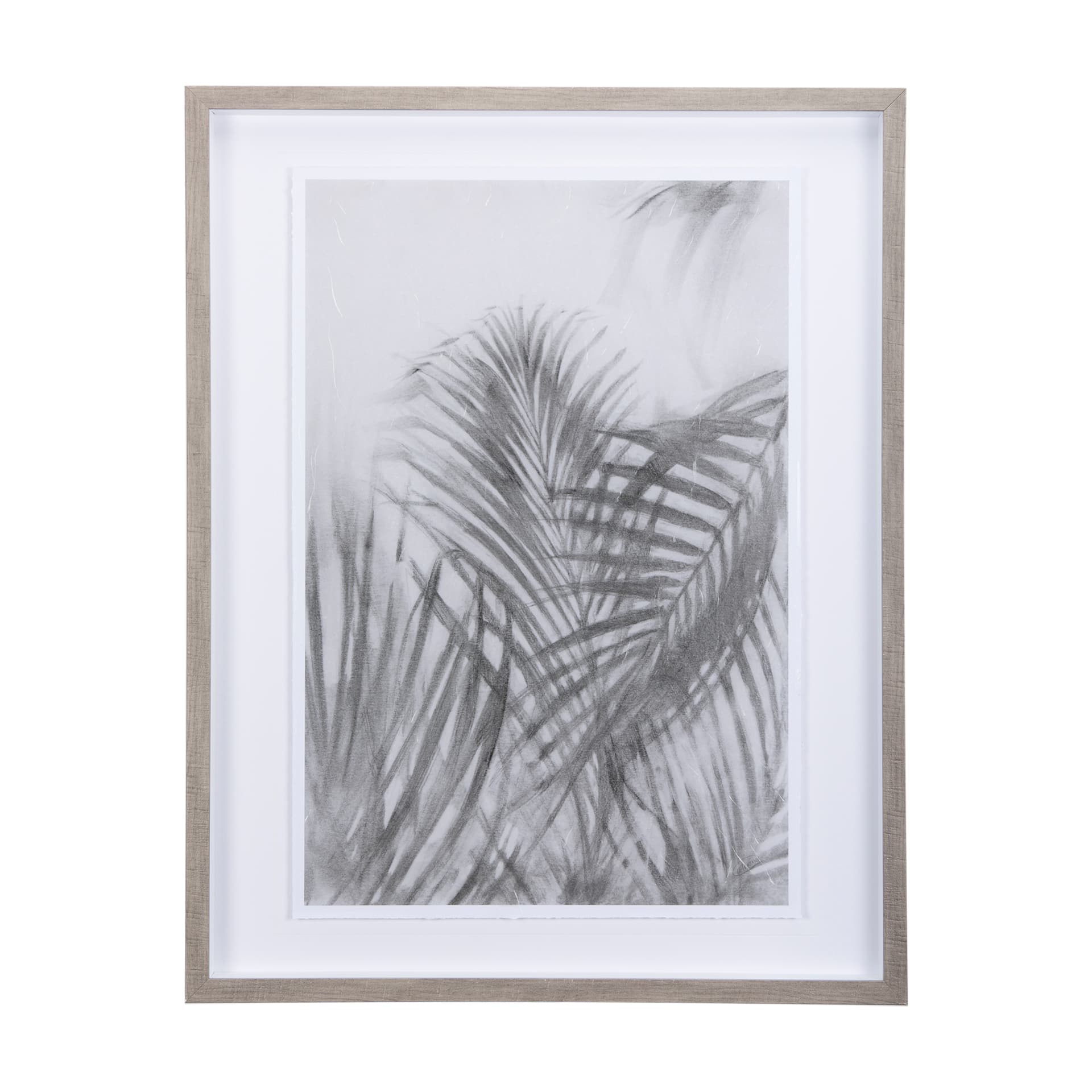 Light Shadows II by Mercana Studio a Hand Embellished Textured Framed Art Print Matted under Glass — product photograph
