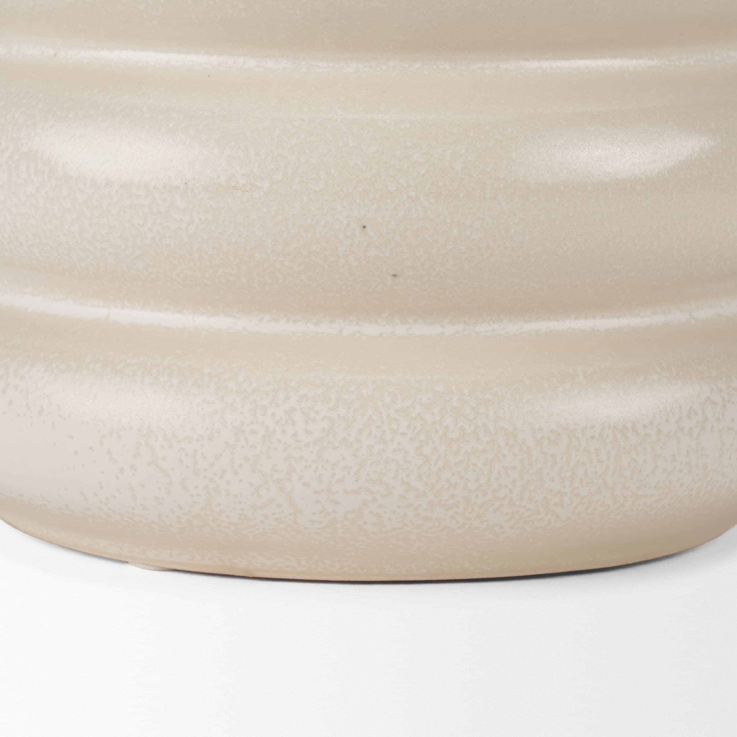 Twyla Tall Cream Glazed Ring Pot — product photograph