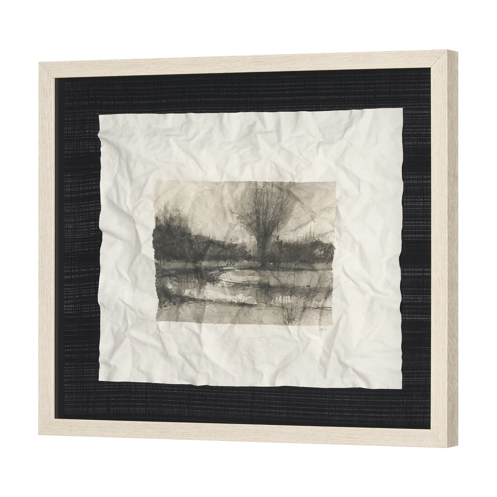 Before the Rain I by Mercana Studio a Hand Embelished Textured Framed Art Print Matted under Glass — product photograph